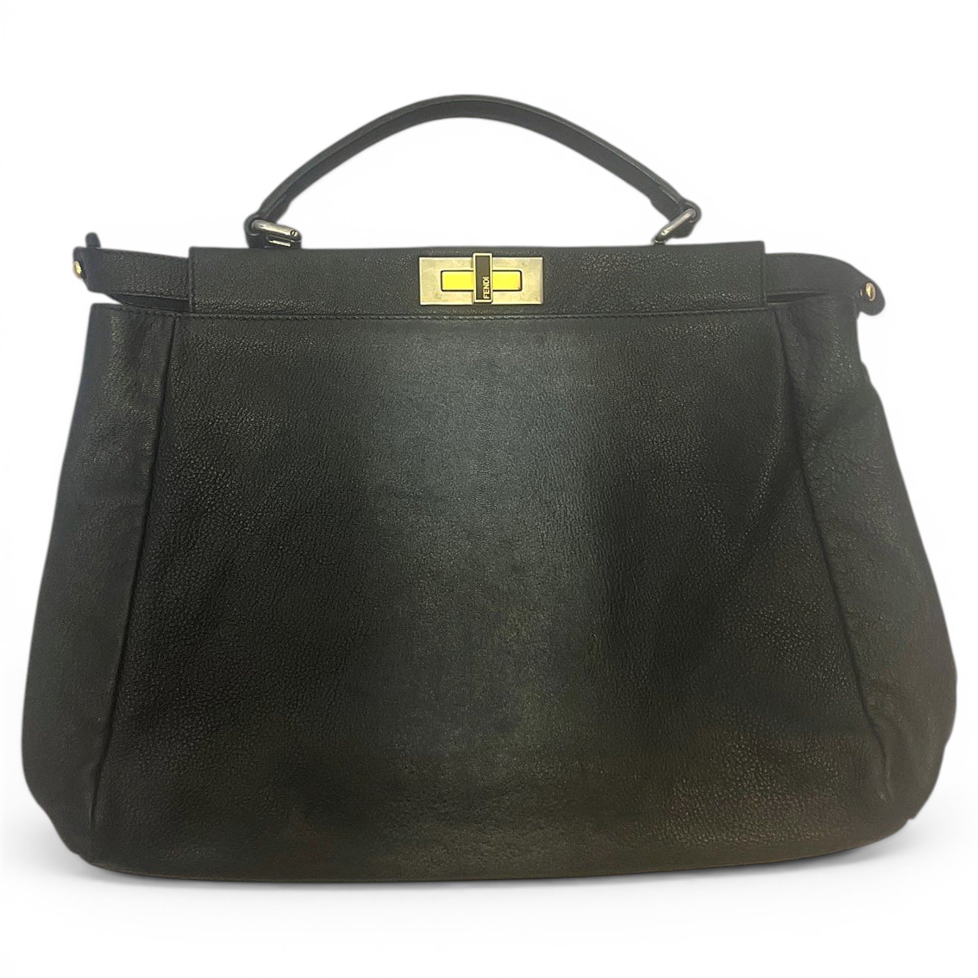 Peekaboo leather handbag