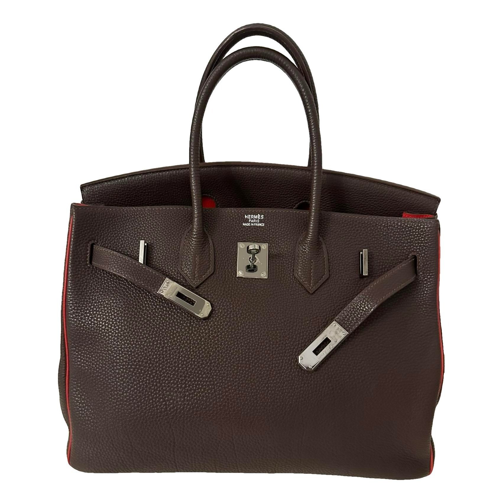 Hermes Birkin 35 Handbag Togo Leather