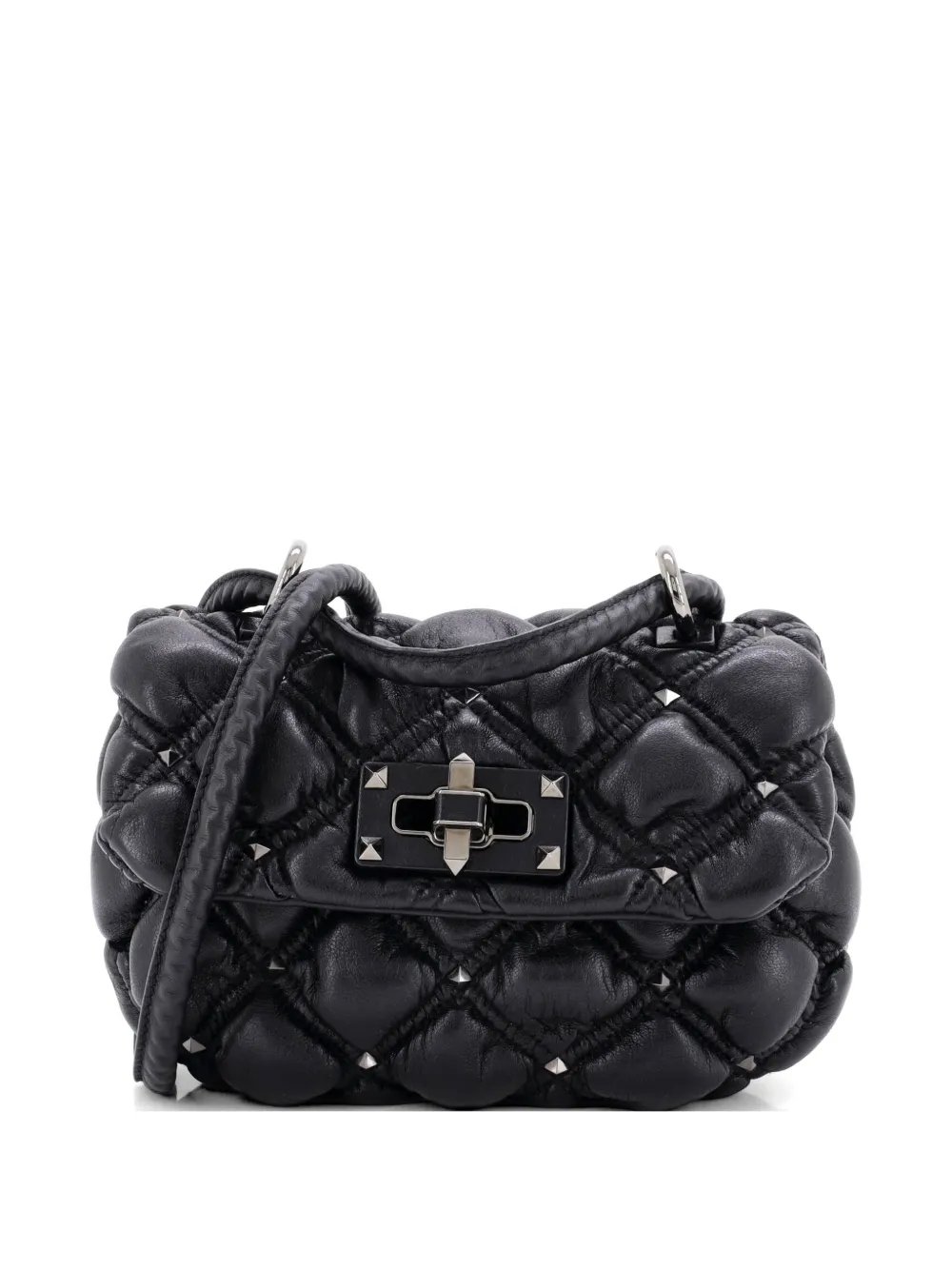 SpikeMe Flap Bag Quilted Leather Small crossbody bag