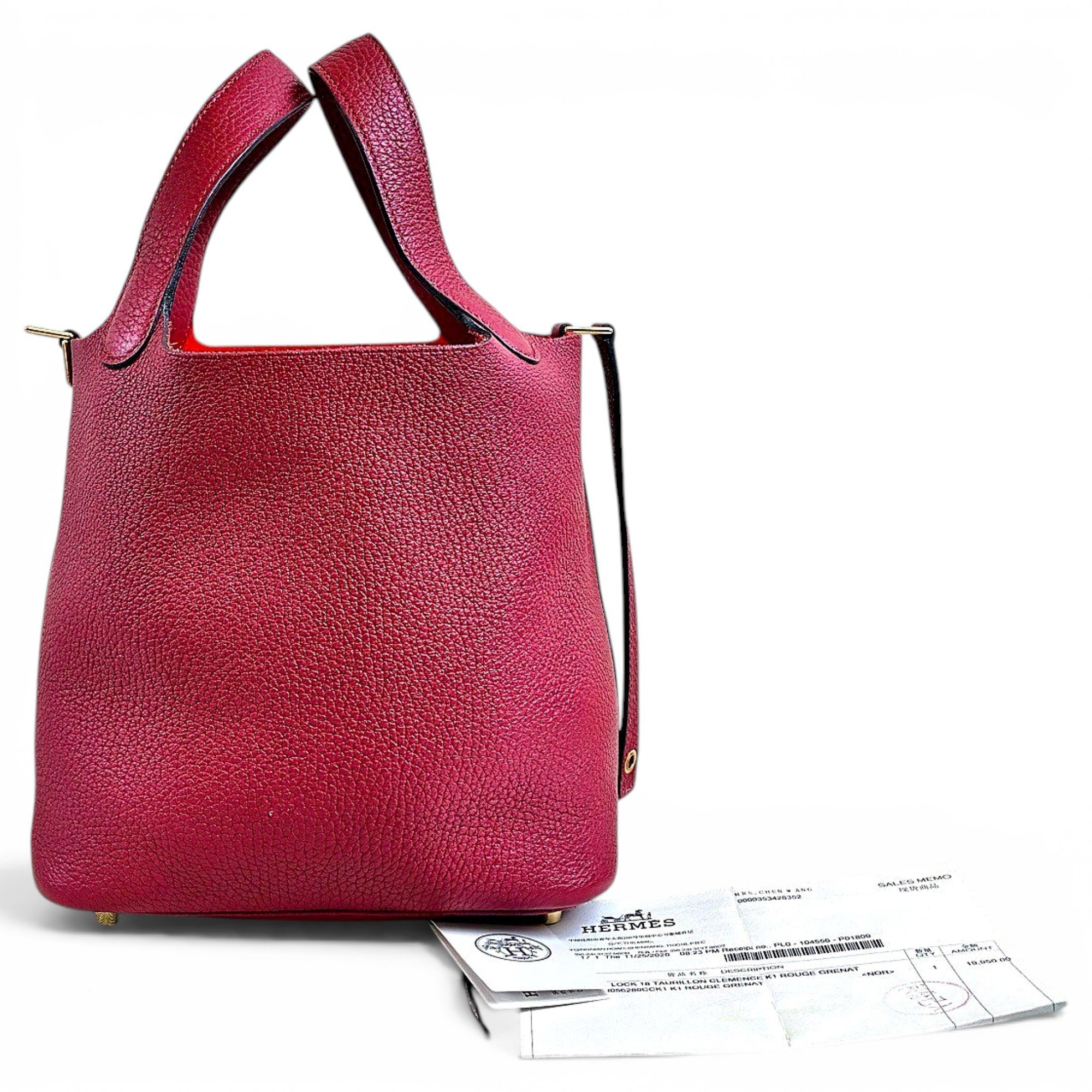 Picotin leather handbag
