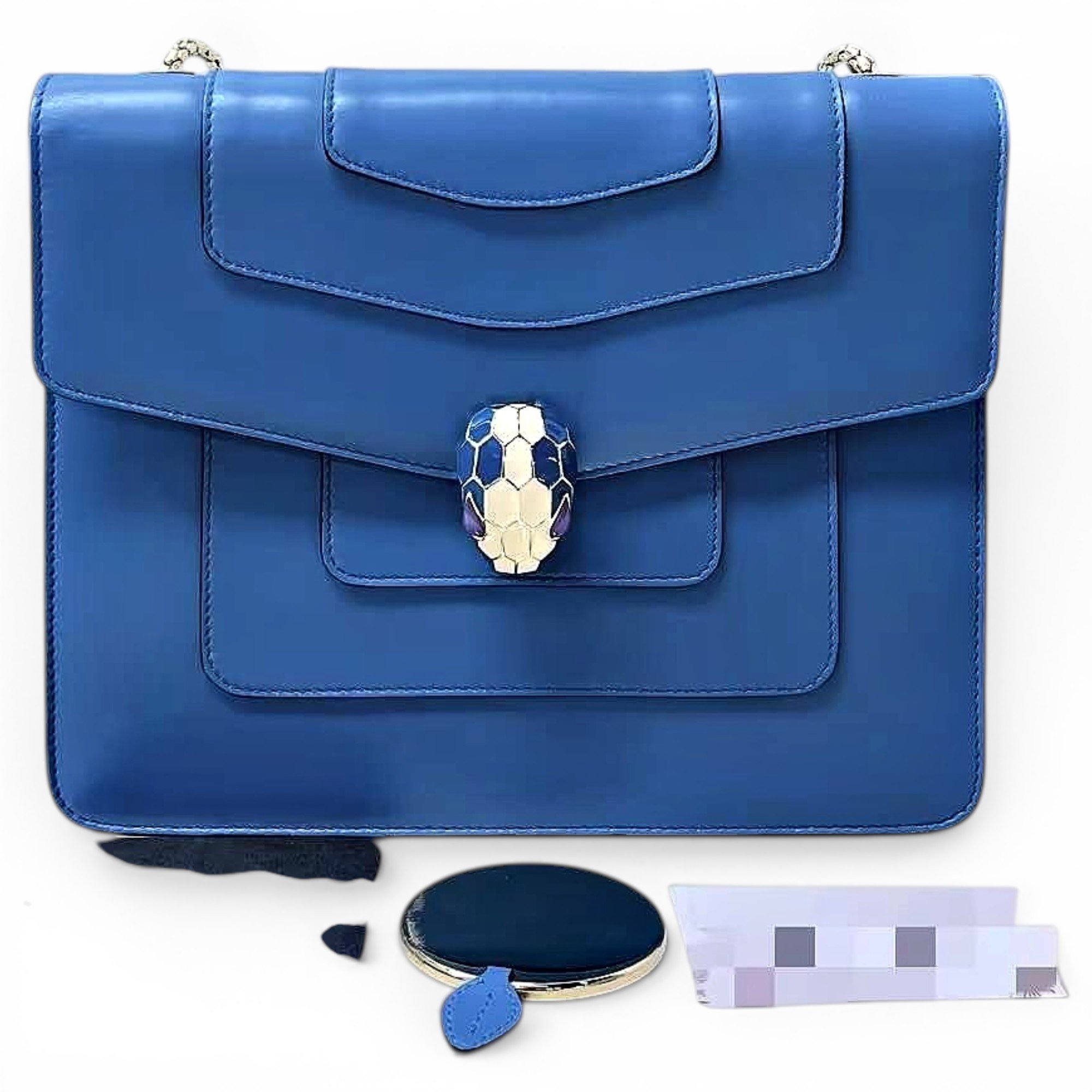Serpenti leather handbag