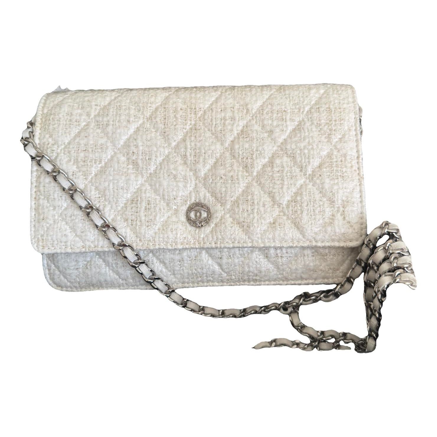 Wallet On Chain Timeless/Classique tweed crossbody bag