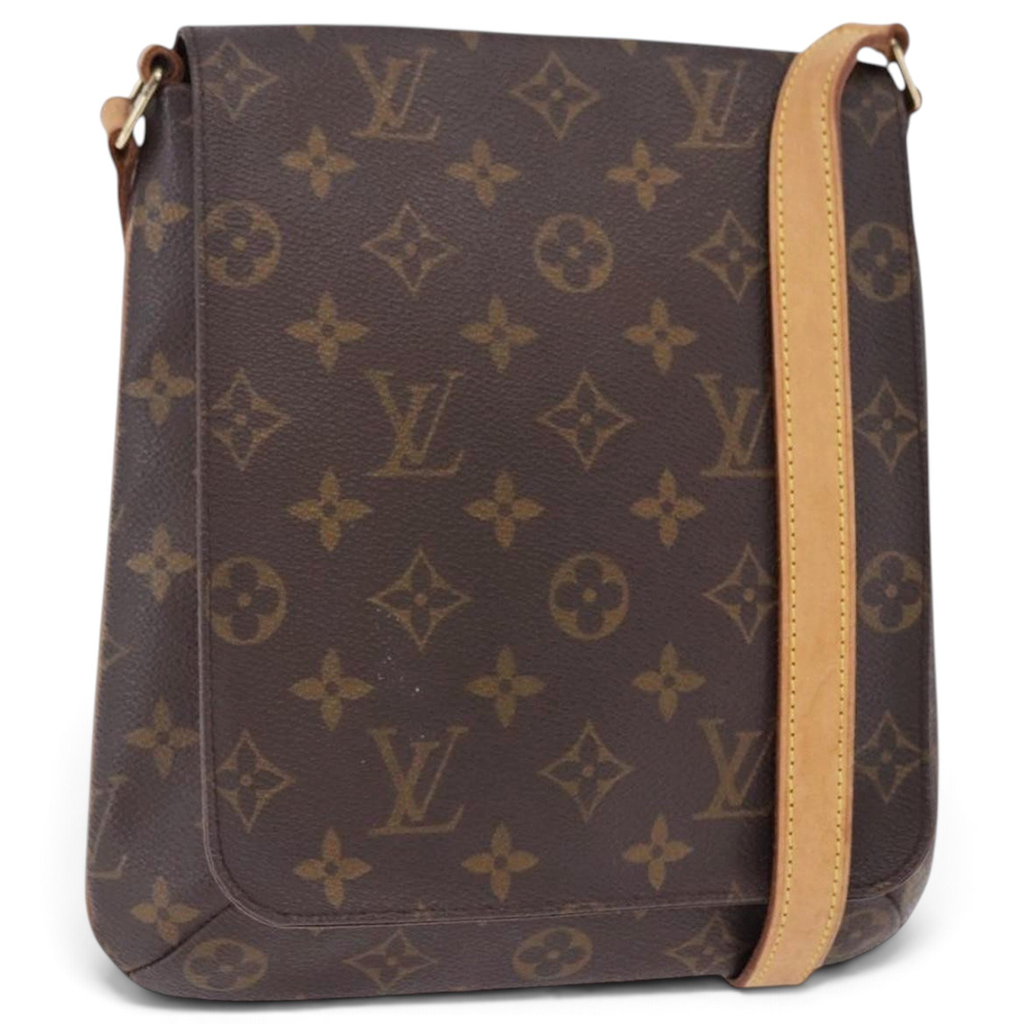 Musette leather handbag