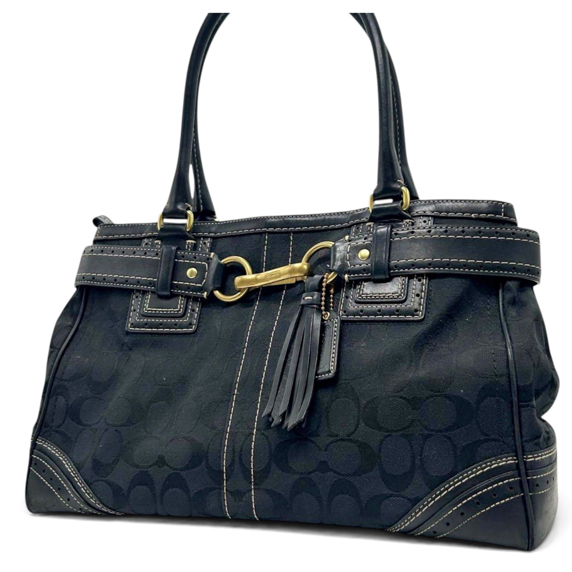 Leather tote
