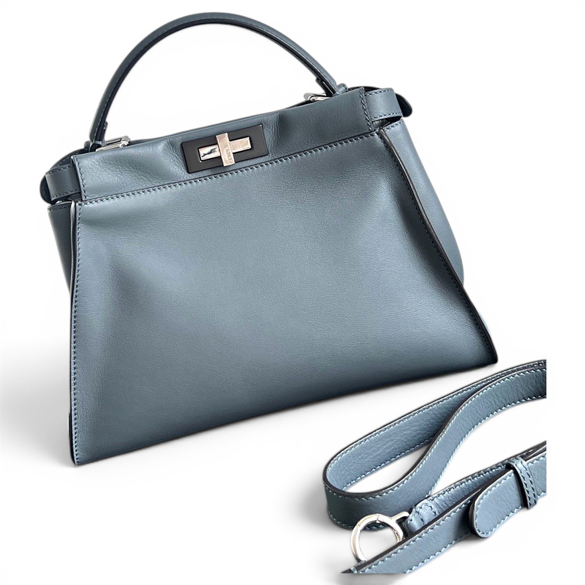 Peekaboo leather handbag