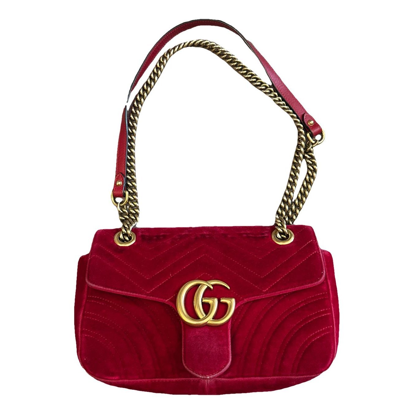 GG Marmont Flap velvet crossbody bag