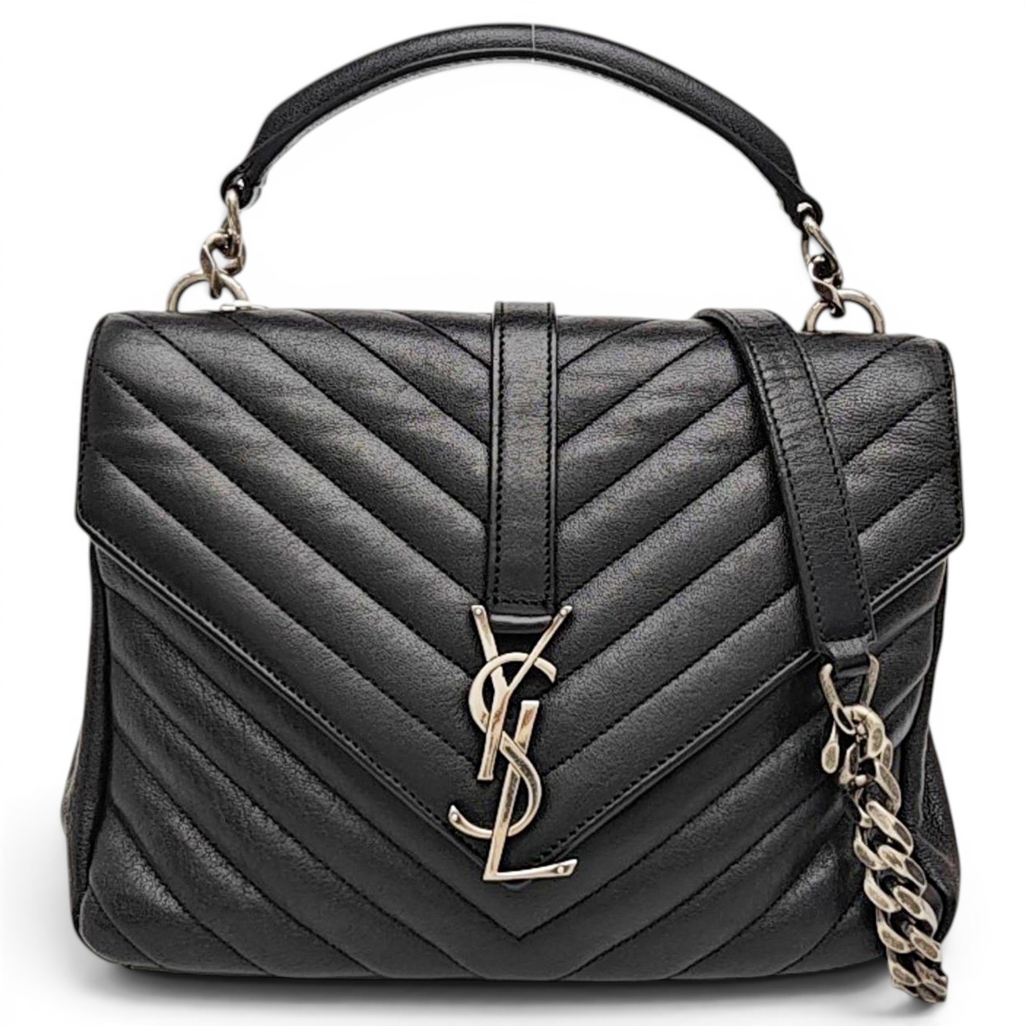 Collége monogramme leather handbag