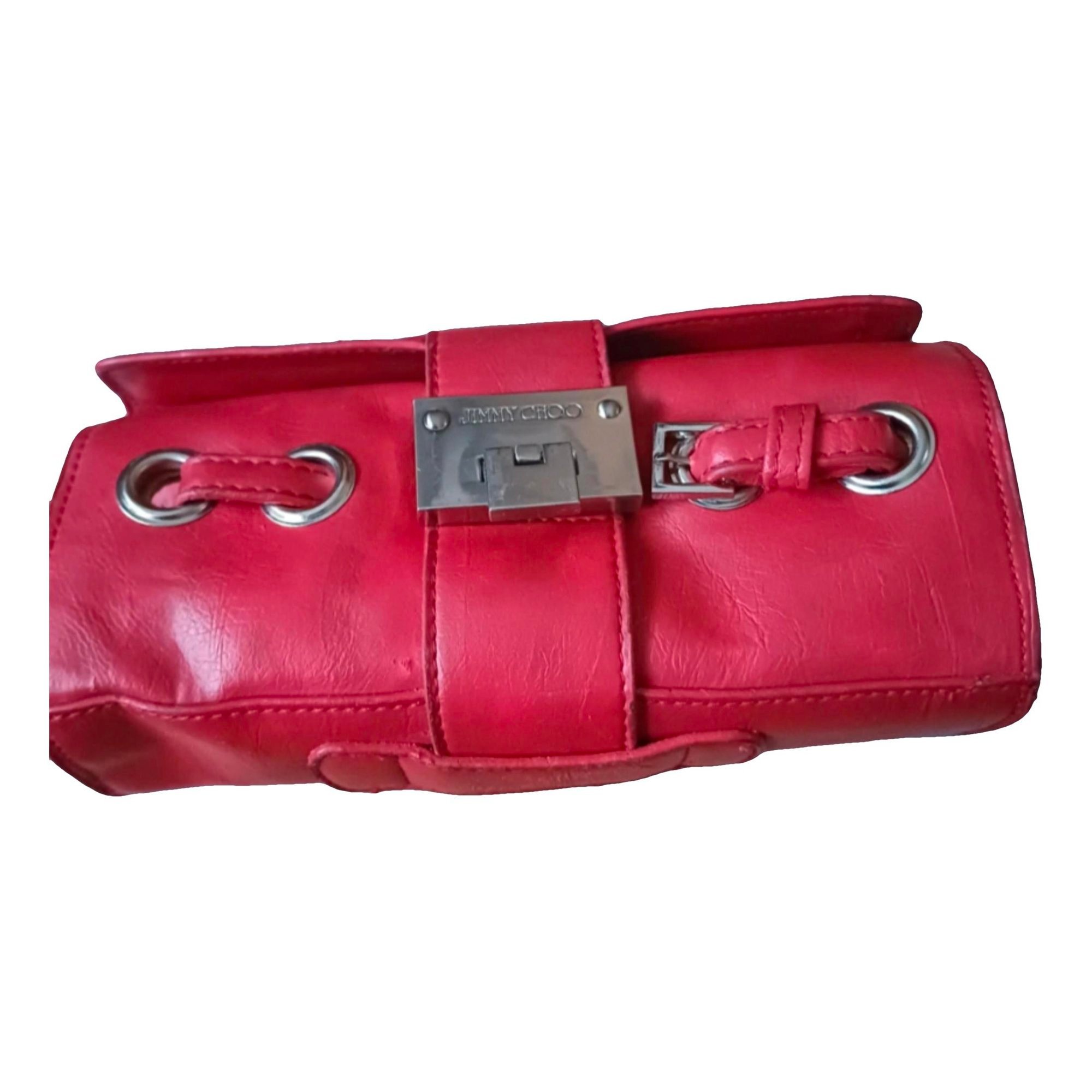 Leather clutch bag