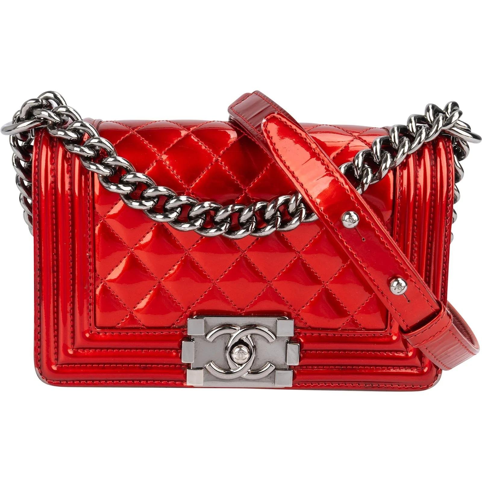Boy patent leather crossbody bag