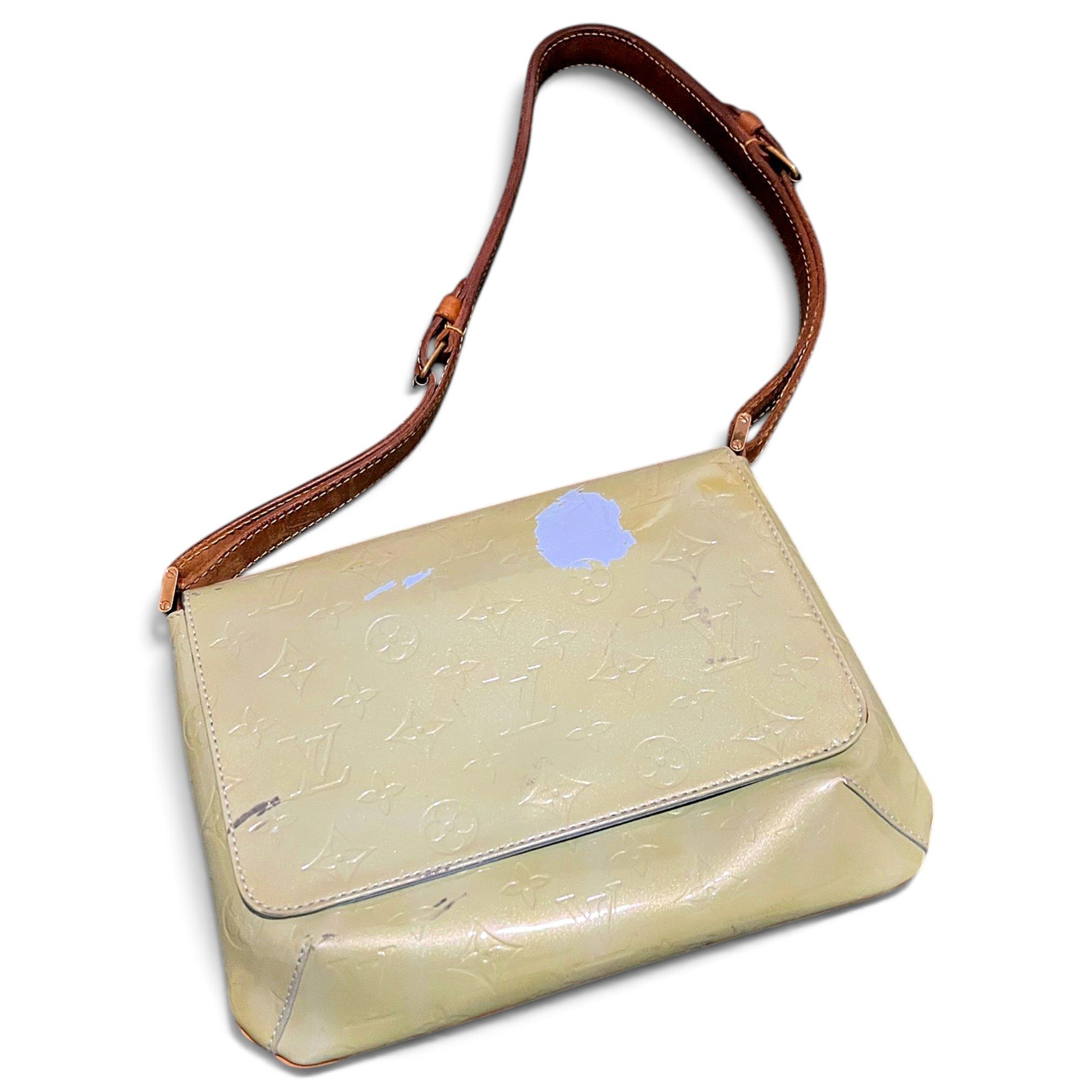 Thompson patent leather handbag