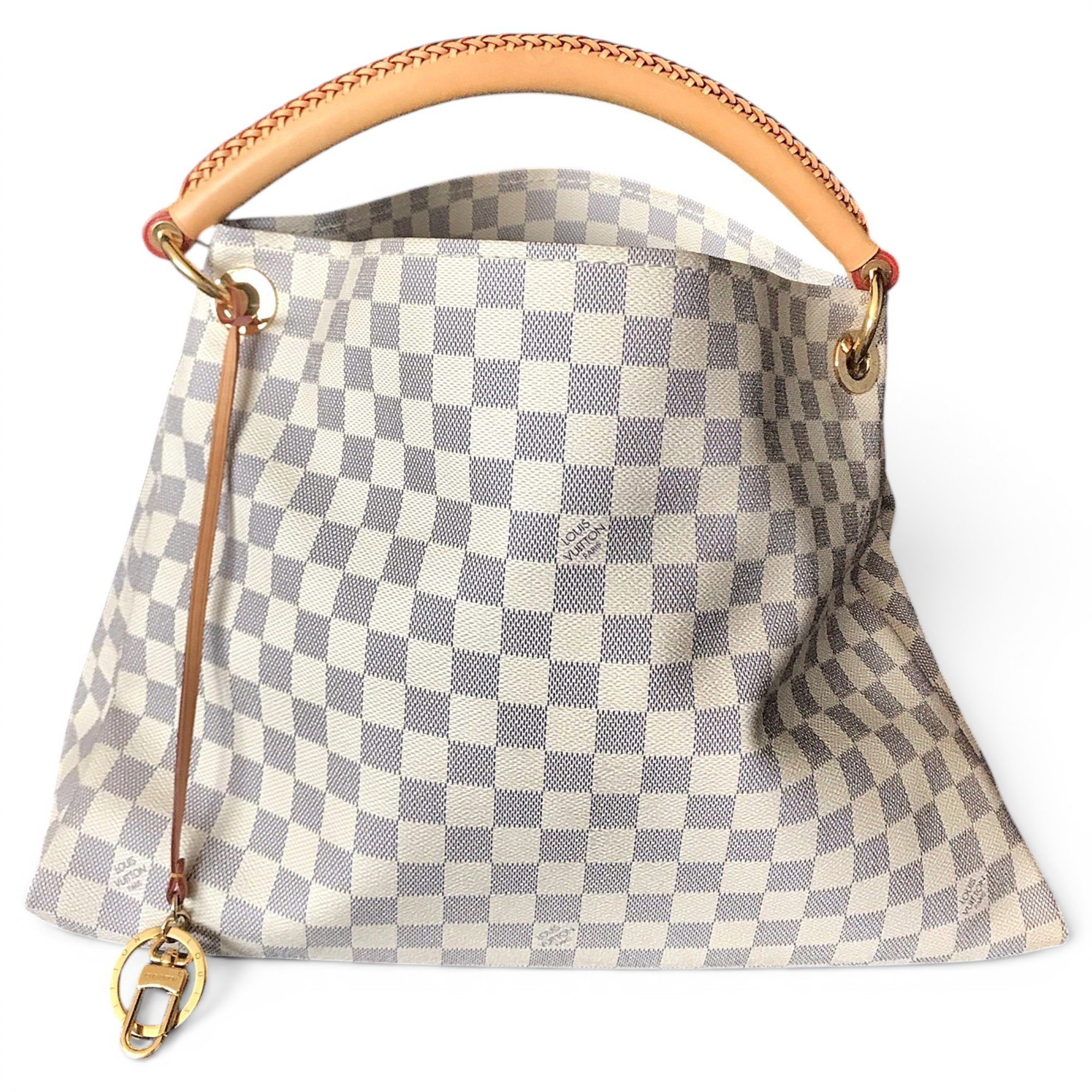 Artsy leather handbag