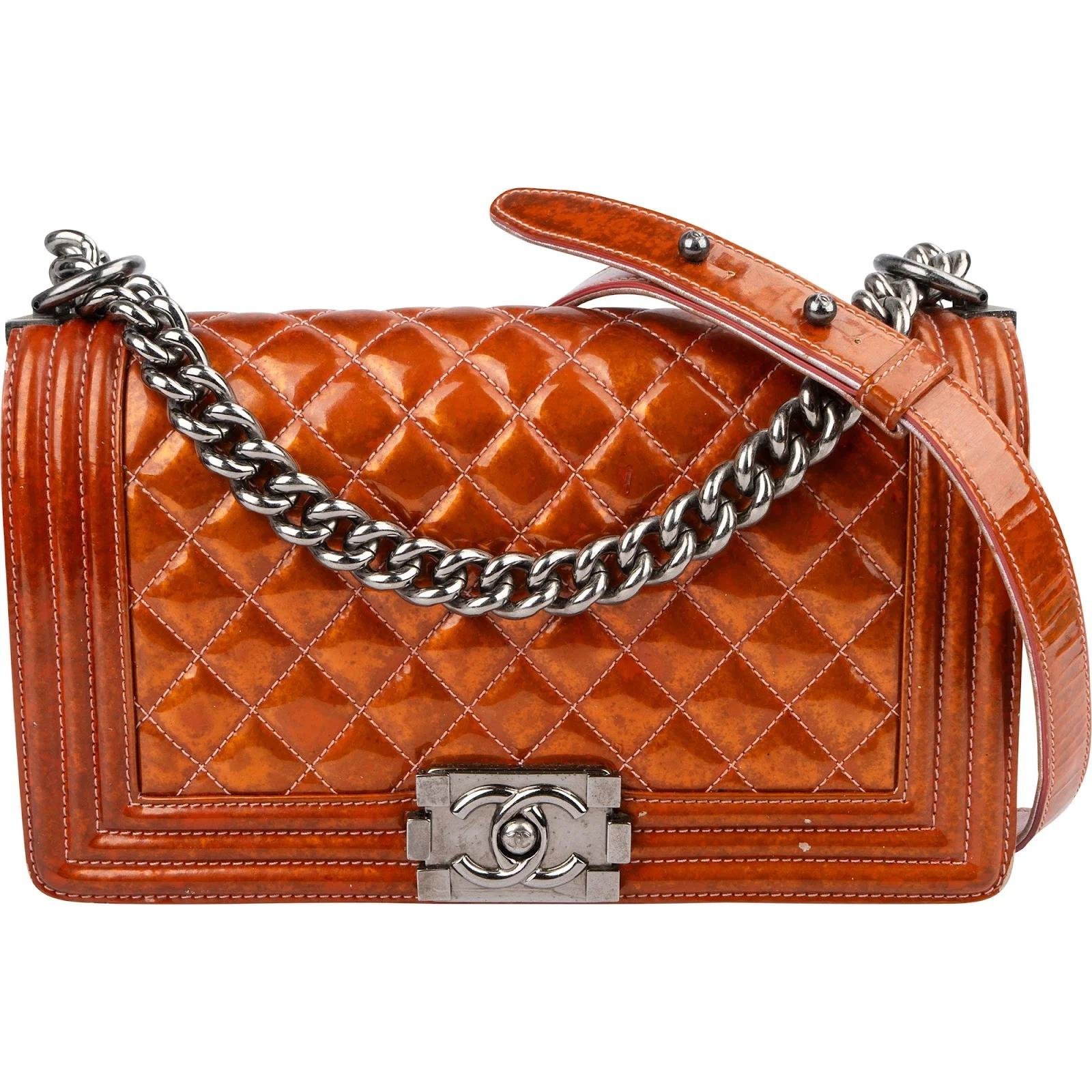 Boy patent leather crossbody bag