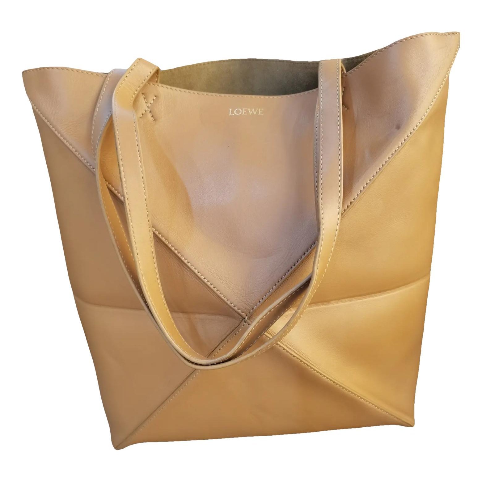 Puzzle Fold leather handbag