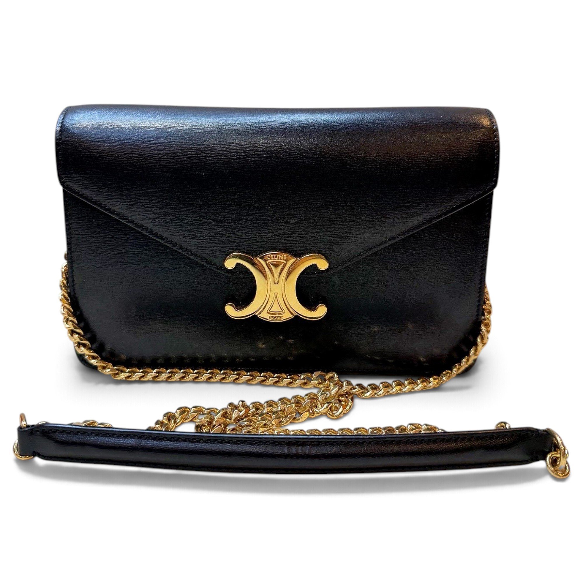 Triomphe leather handbag