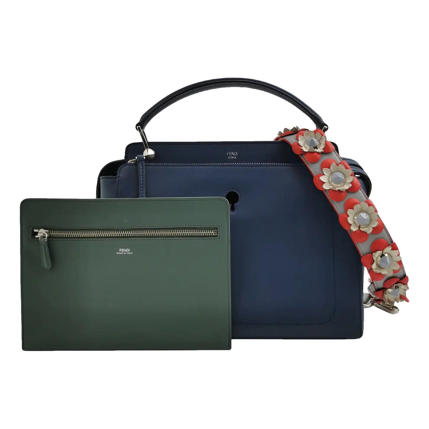 Dot Com leather handbag