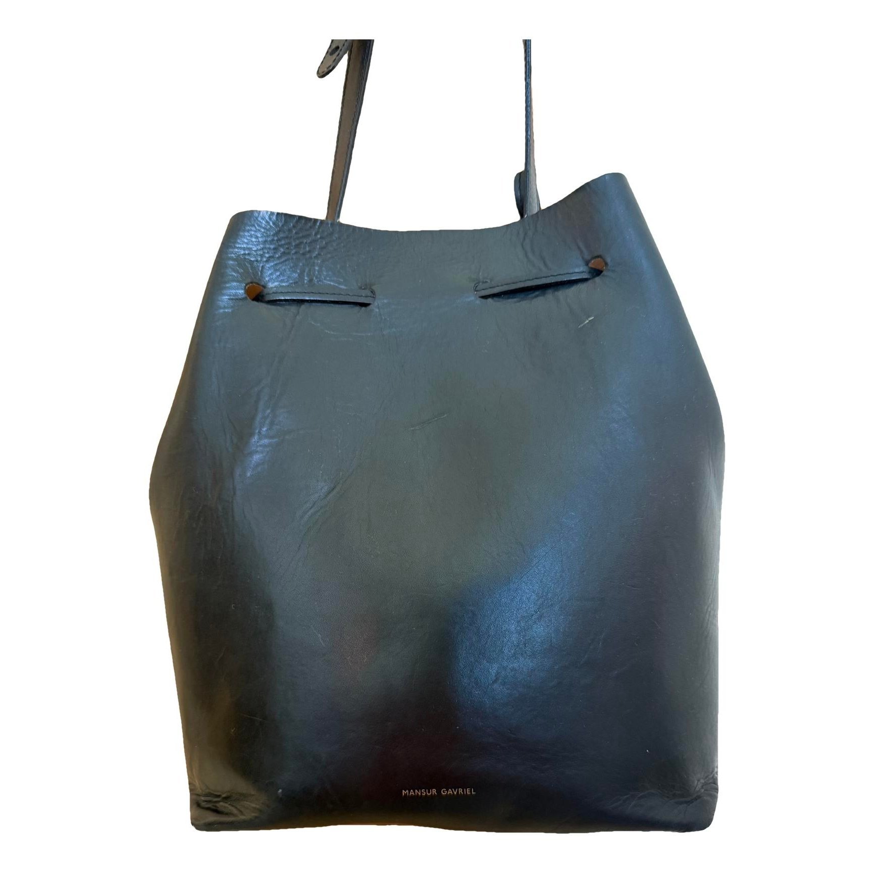 Bucket leather bag