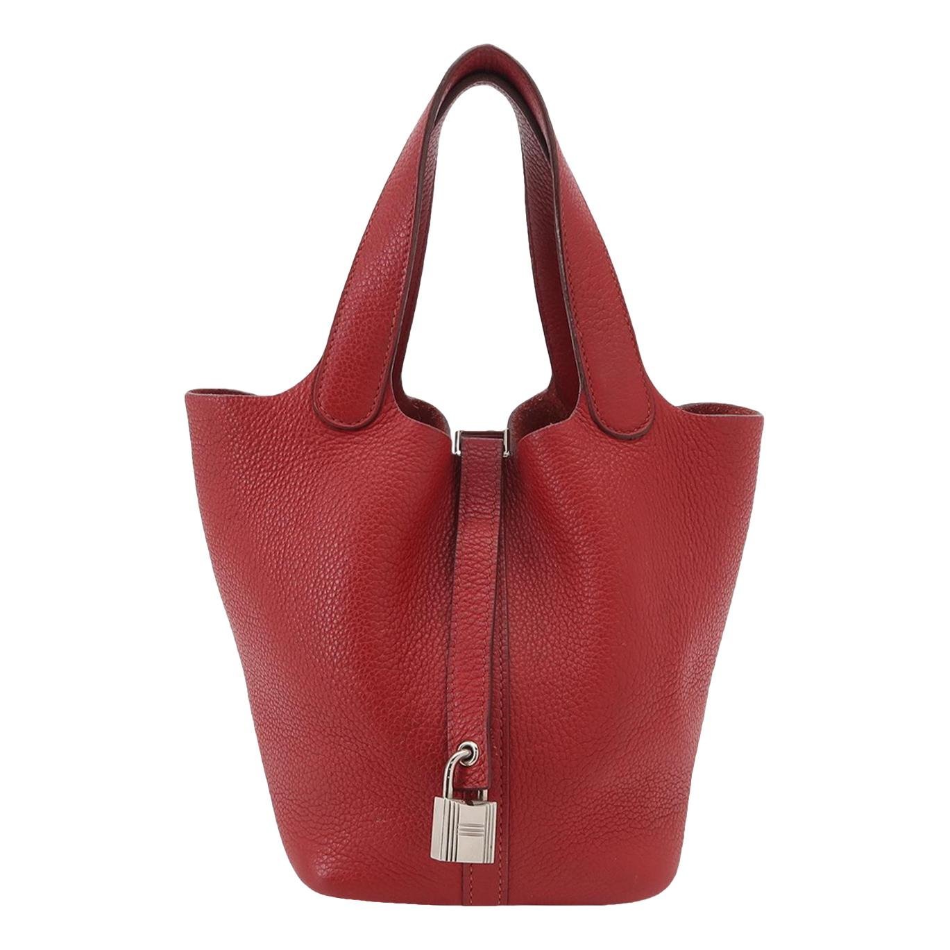 Picotin leather handbag