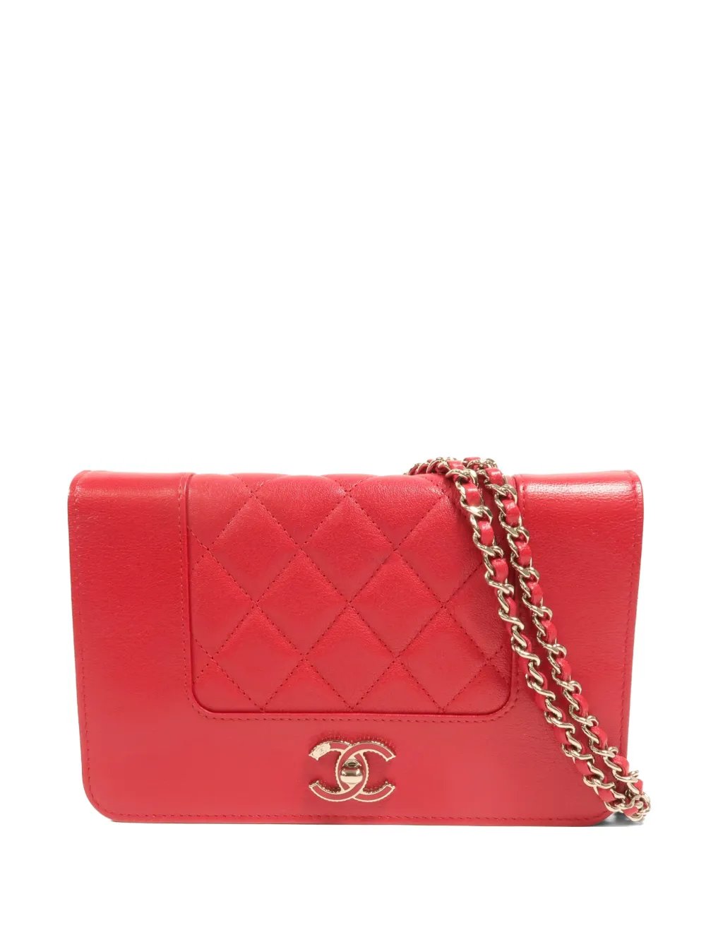 diamond-quilted CC turn-lock shoulder bag