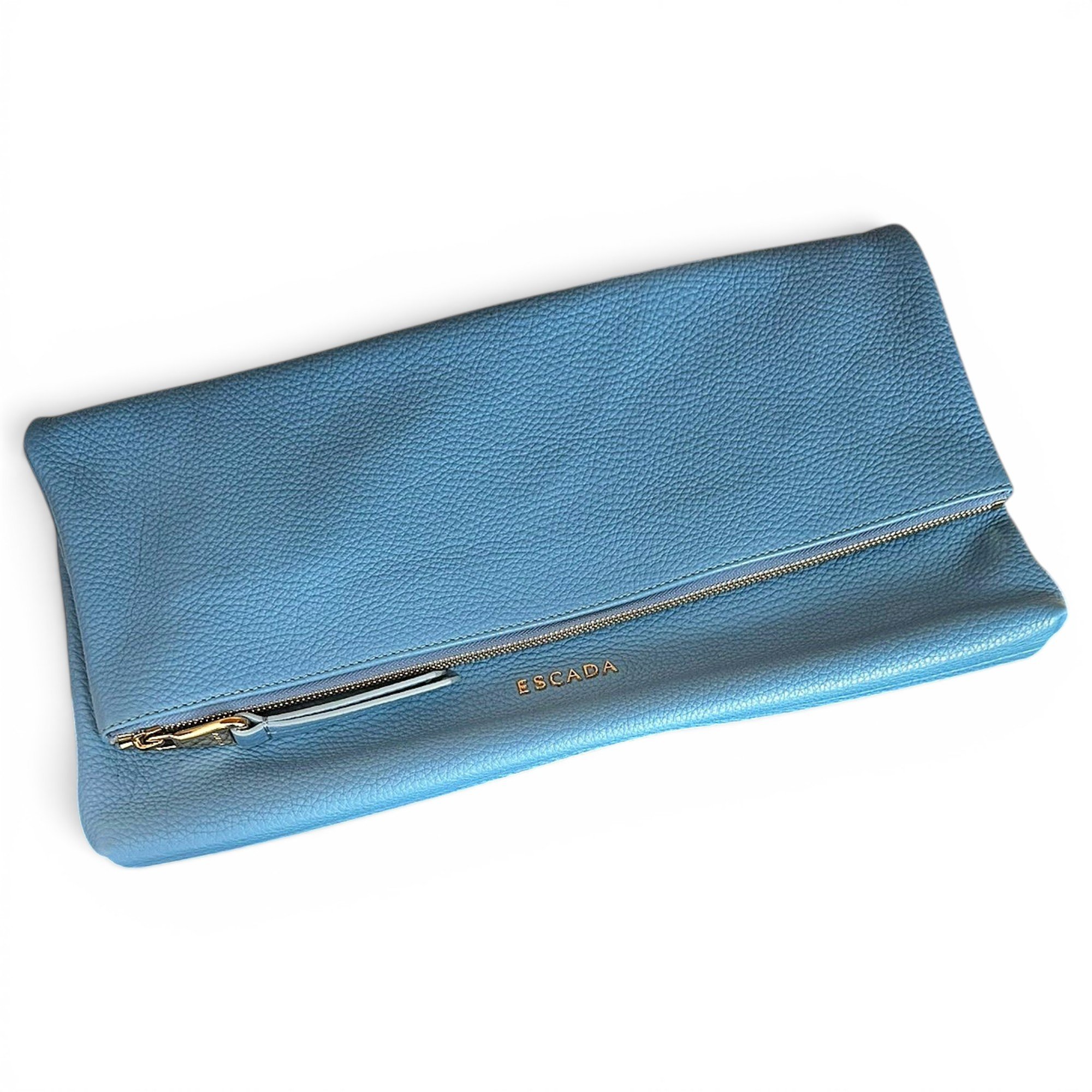 Leather clutch bag