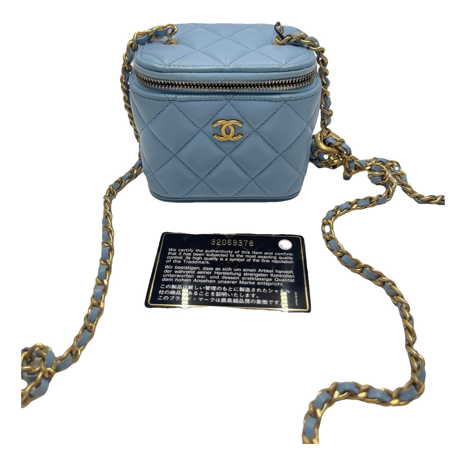 Trendy CC Vanity leather handbag