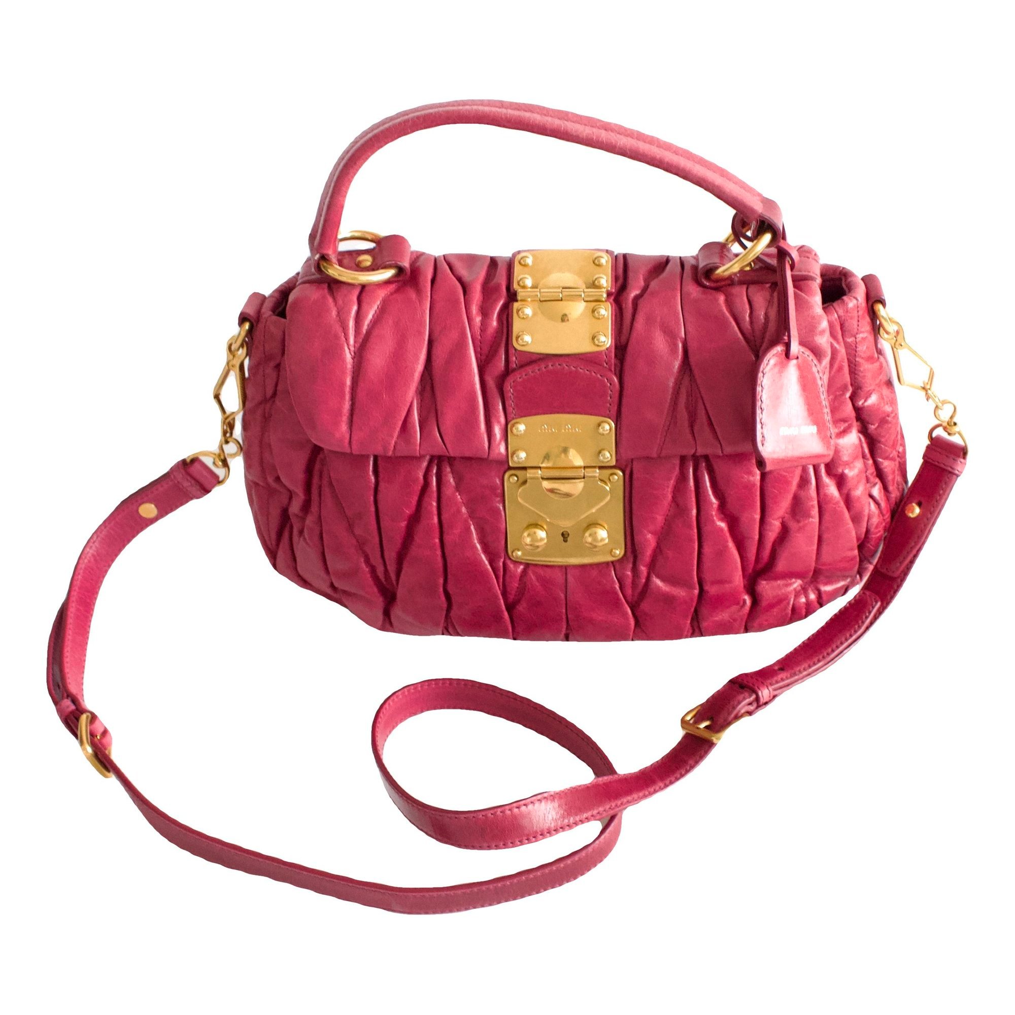 Matelassé leather crossbody bag
