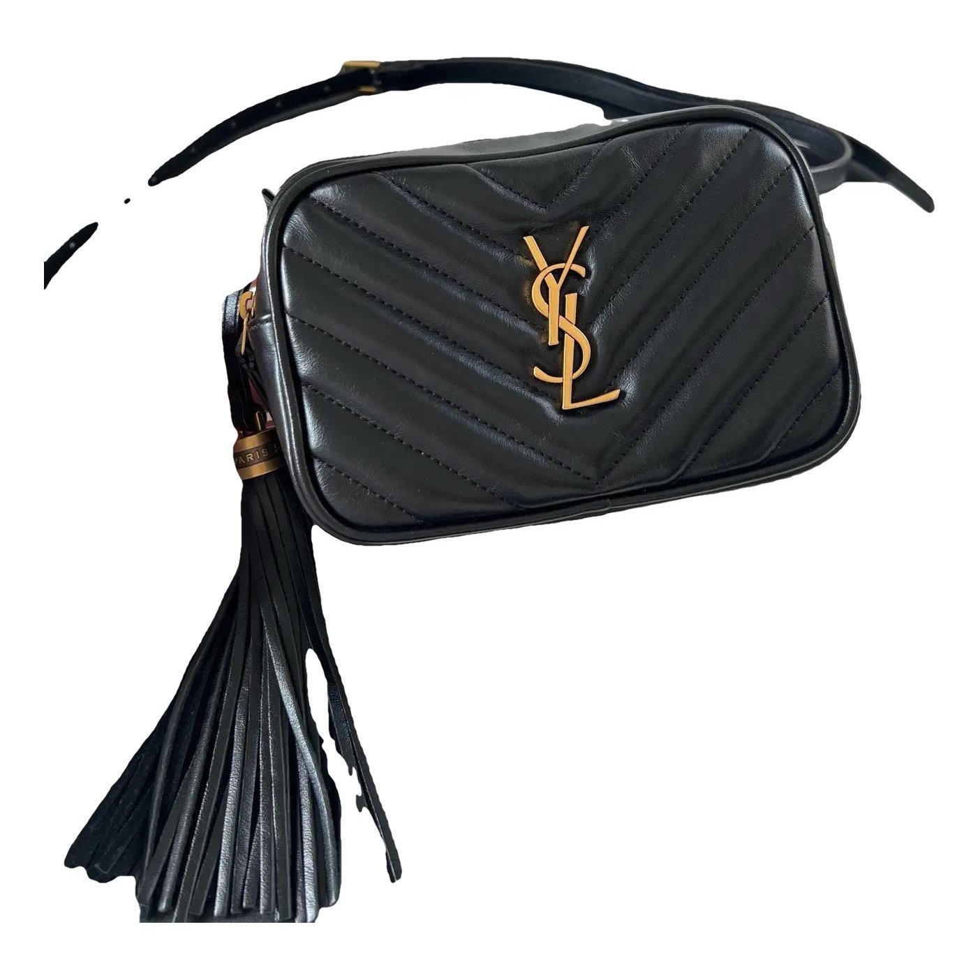 Blogger leather crossbody bag