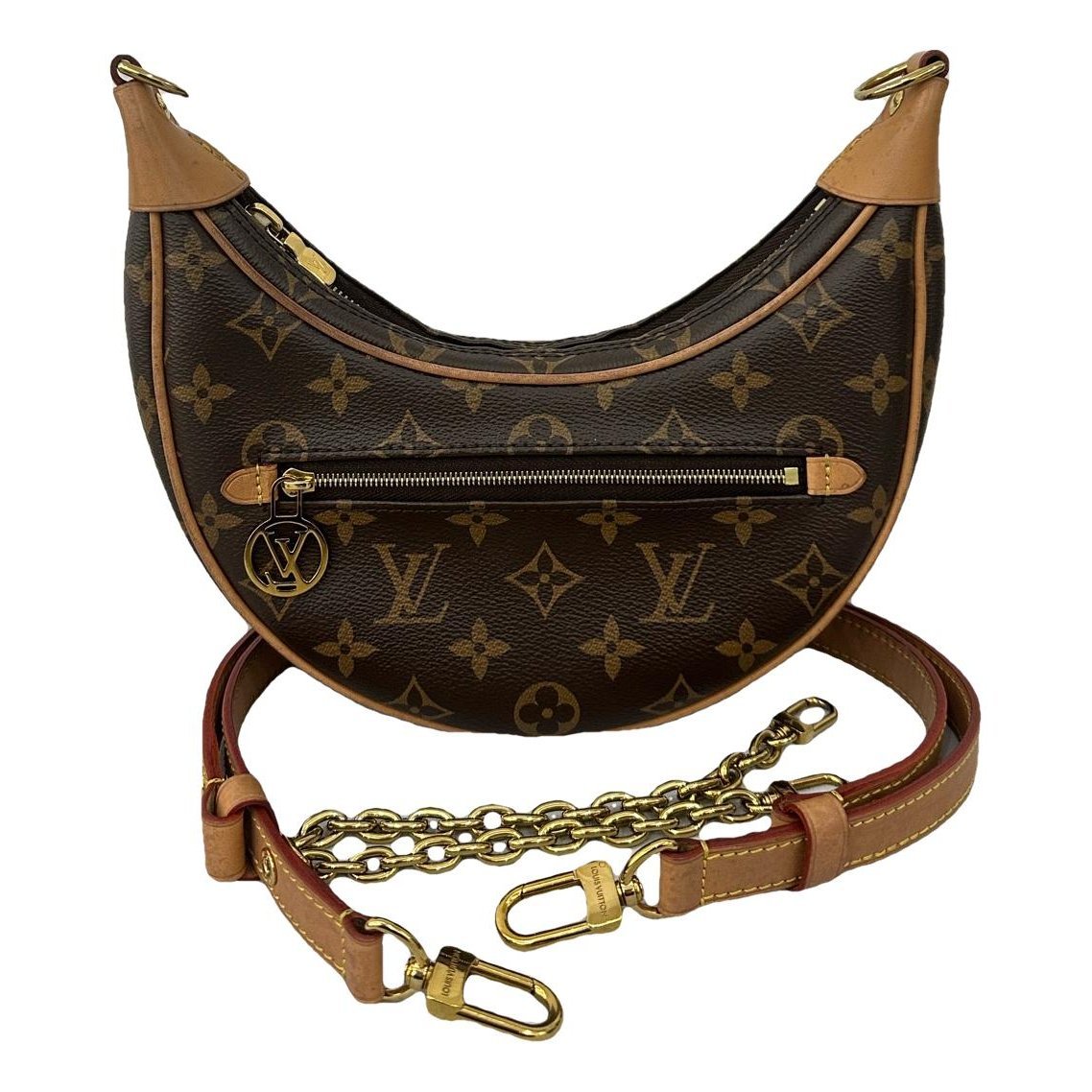 Loop leather handbag