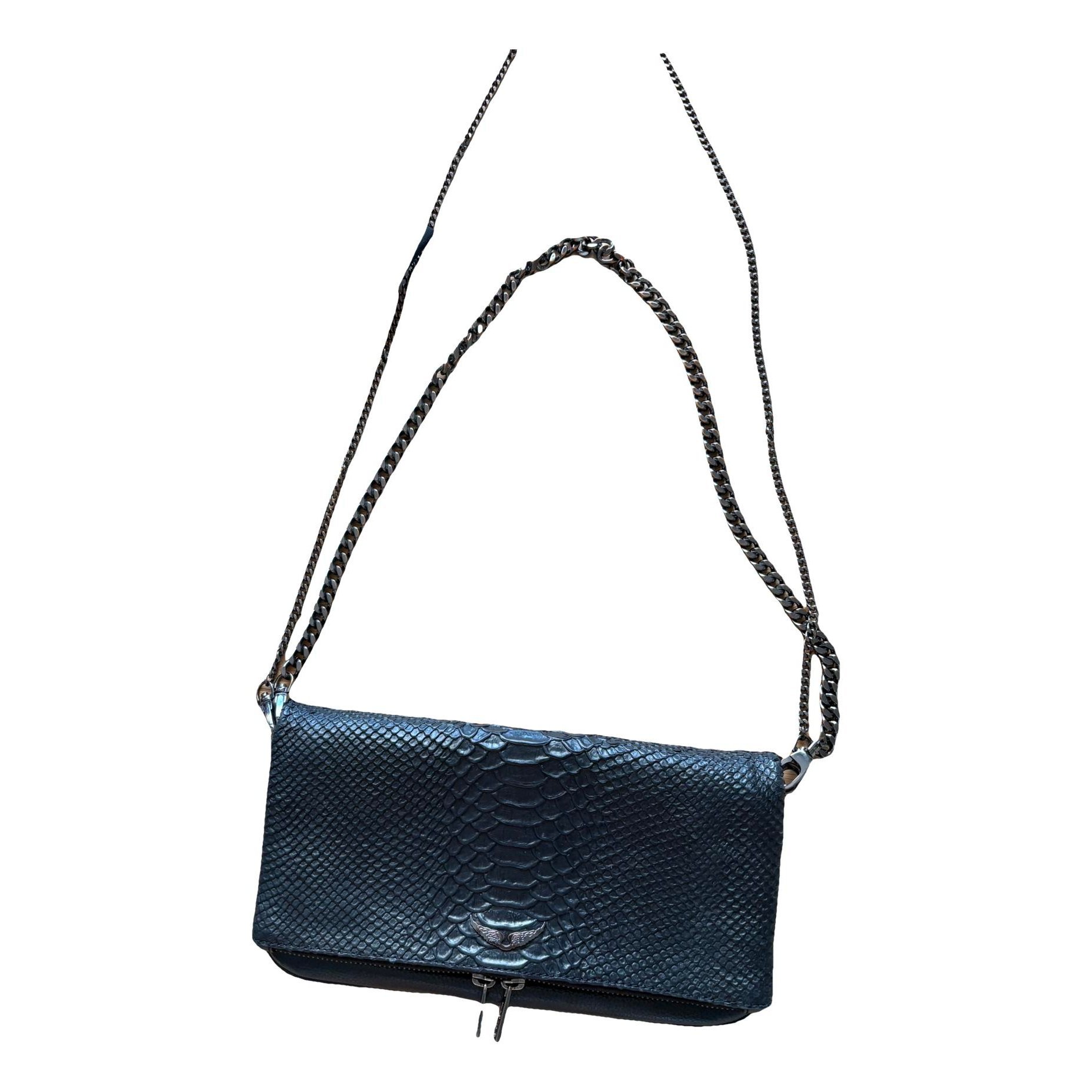 Rock leather crossbody bag