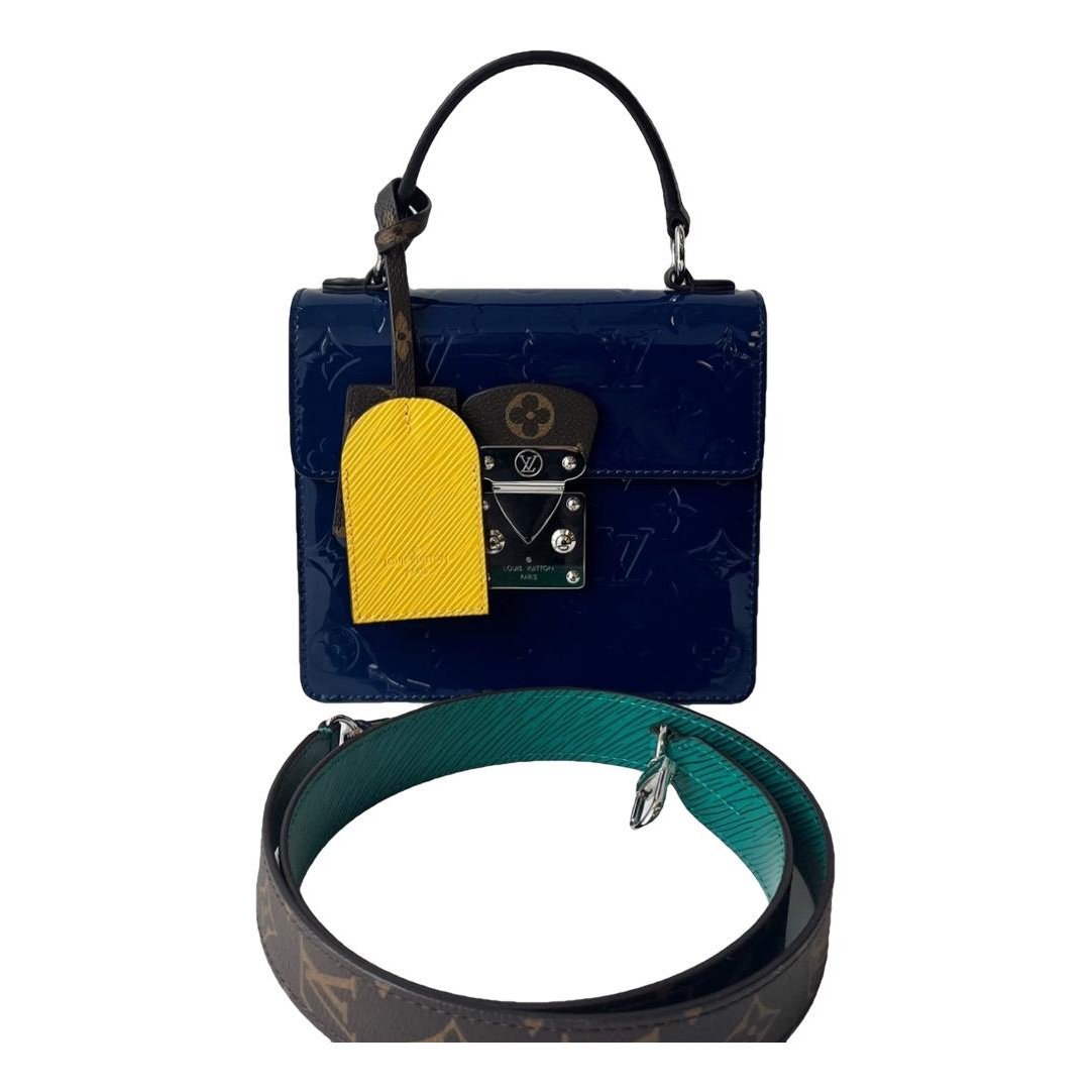 Spring street patent leather handbag