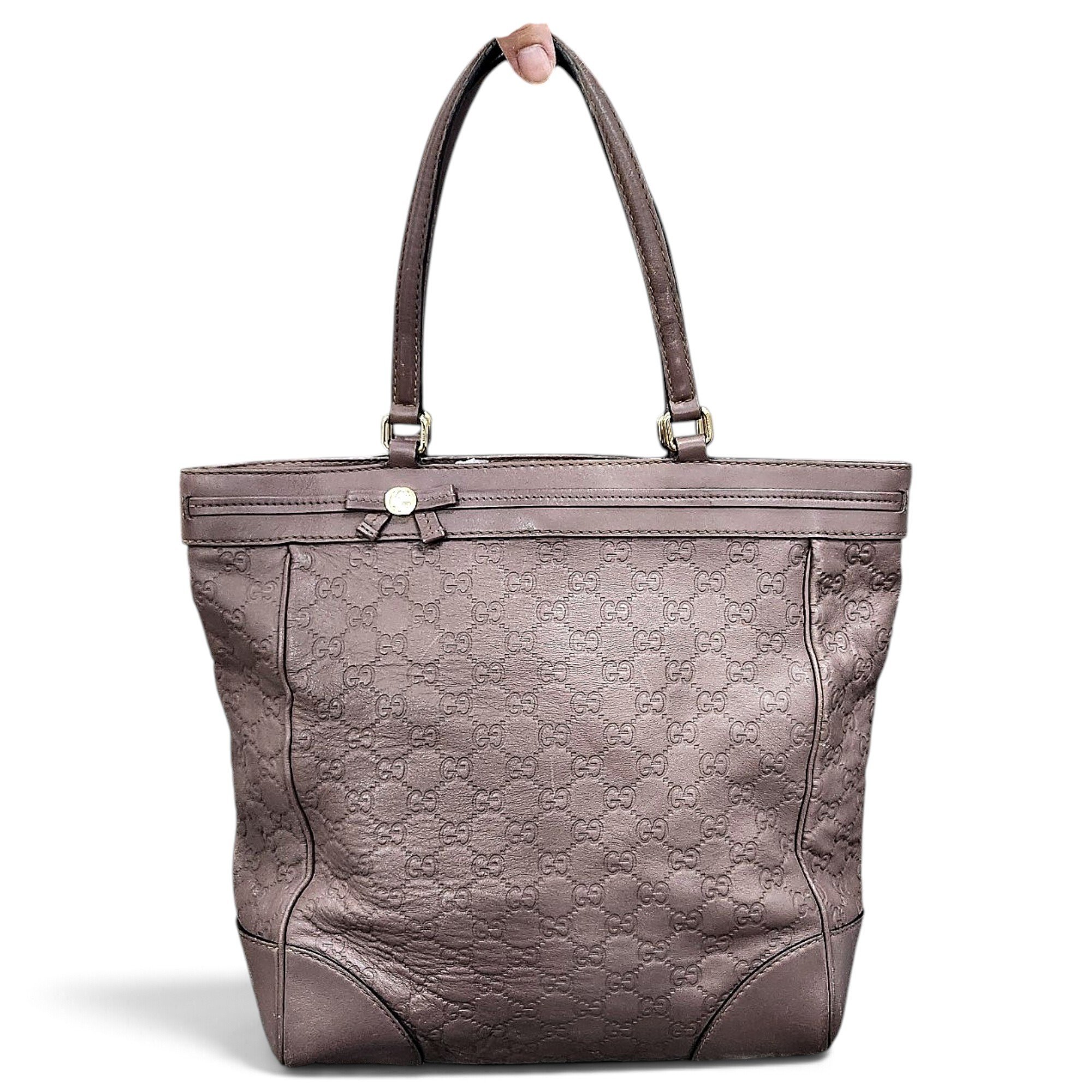 Abbey leather tote