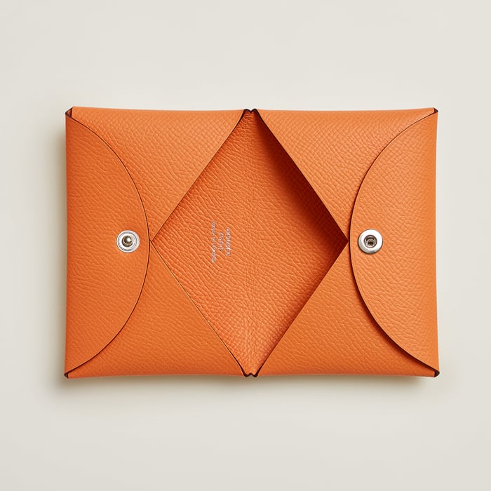 Orange Calvi Card Holder