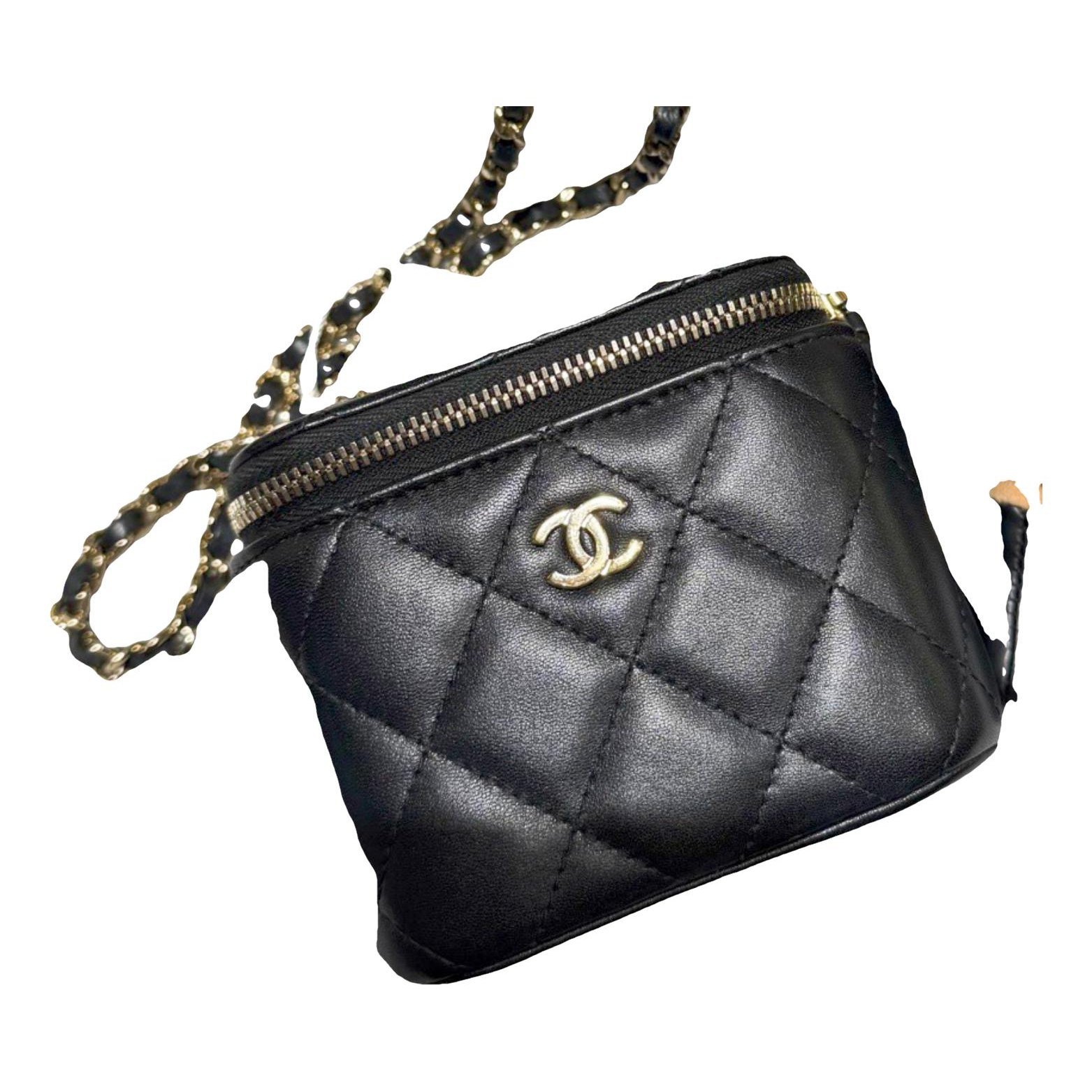Vanity leather handbag