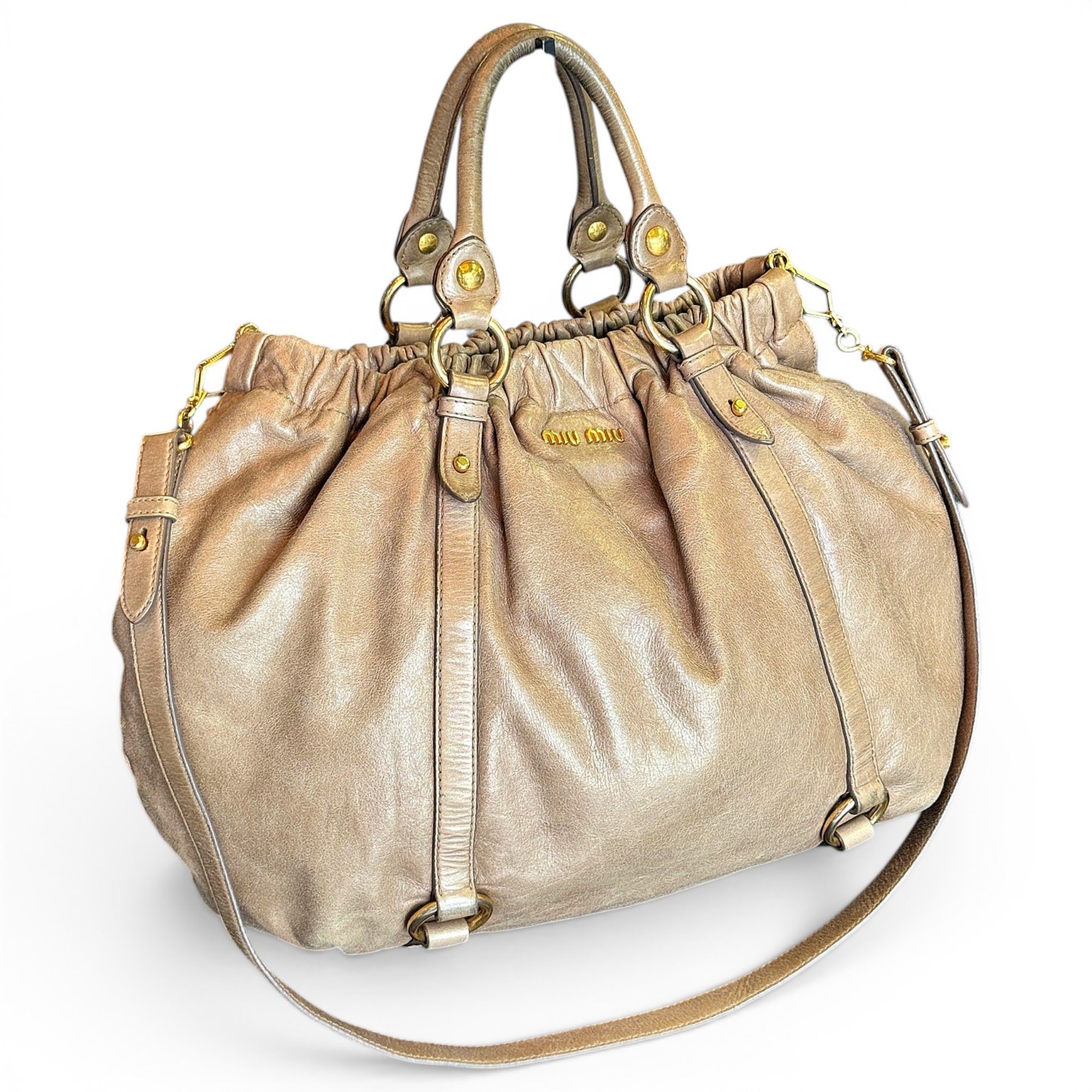 Leather tote