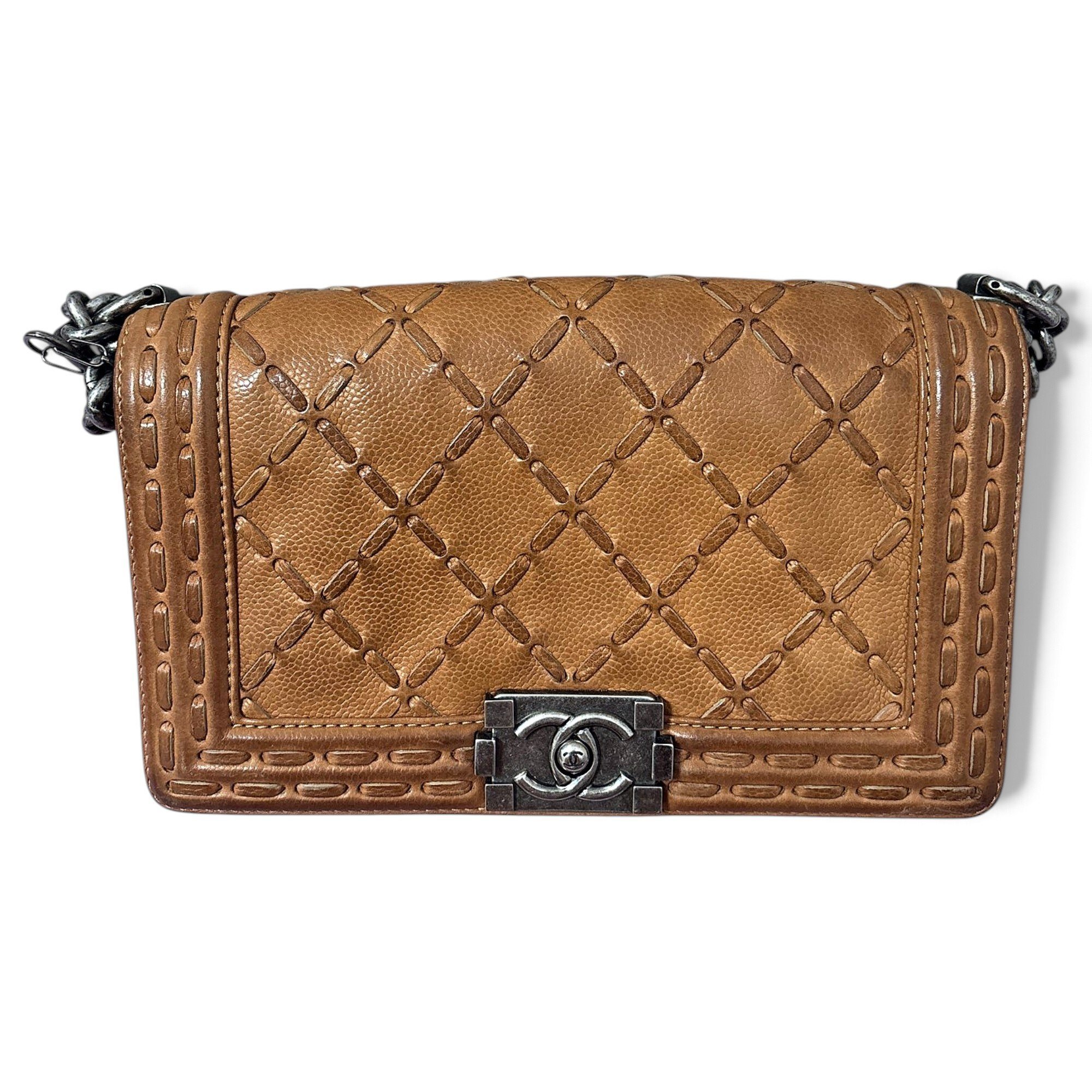 Boy leather crossbody bag