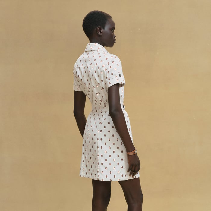Marron Fauve "Chaine d'Ancre" Dress