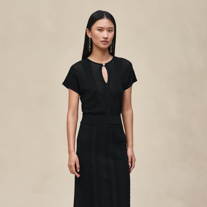 Noir Short-sleeve Sweater