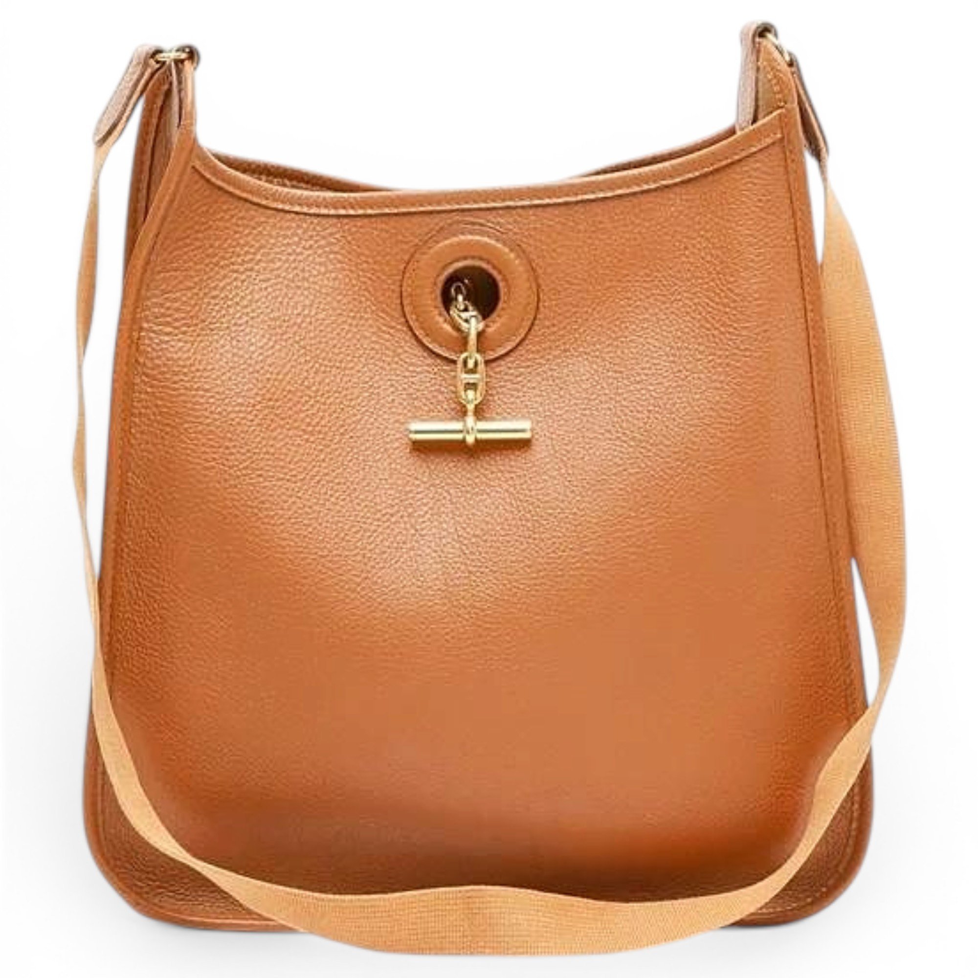 Hermes Vespa Handbag Gold Togo Leather