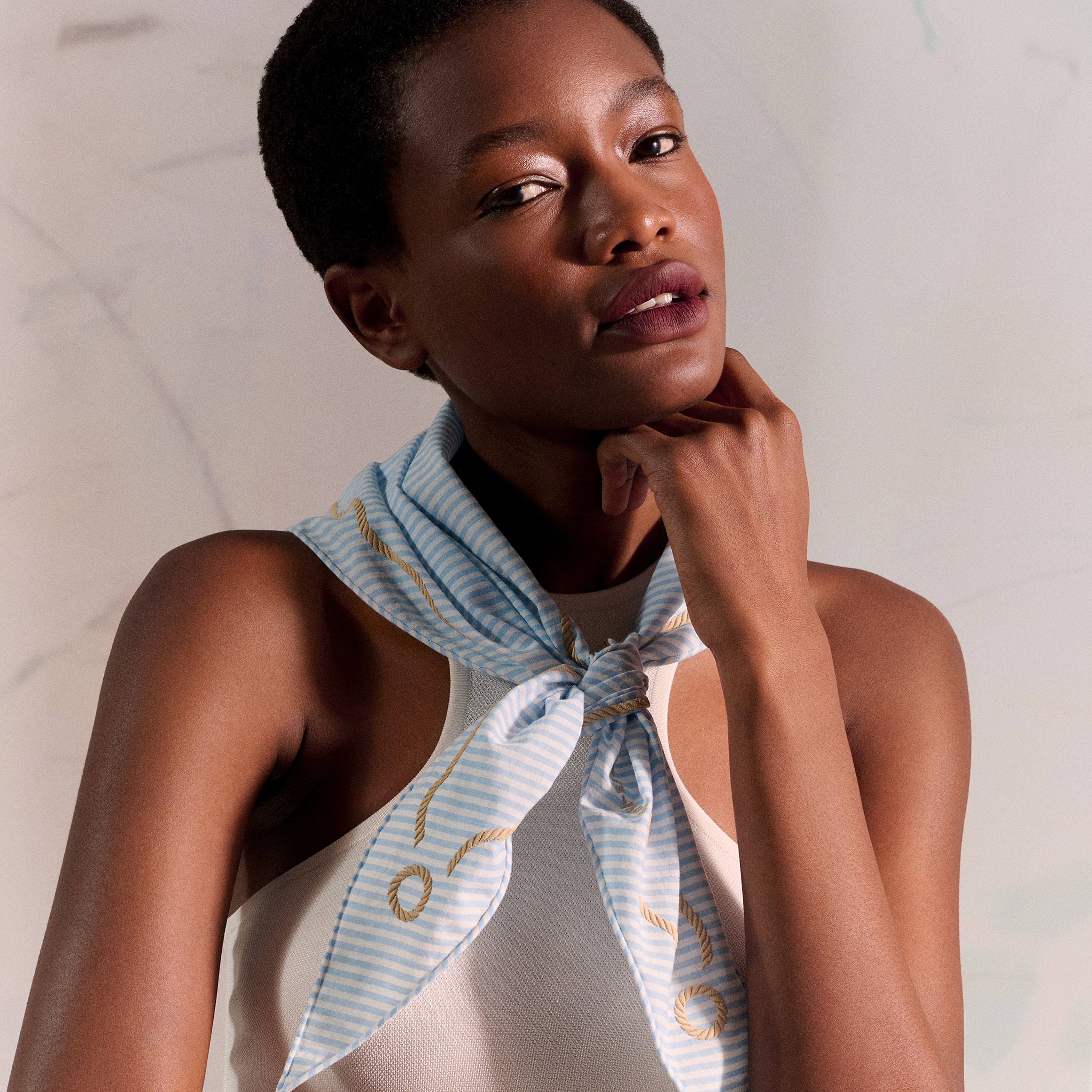 Ancre Marine triangle scarf
