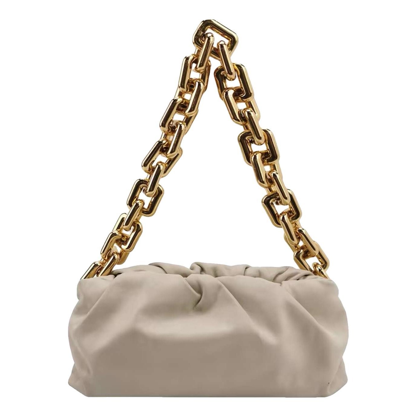 Pouch leather handbag