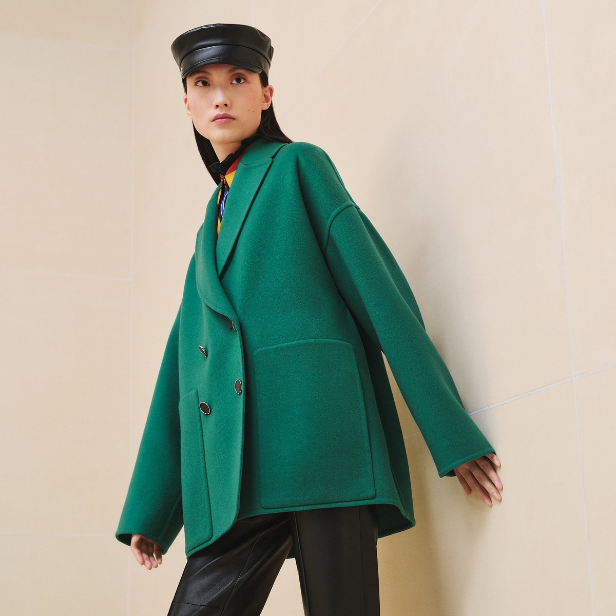 Cashmere pea coat