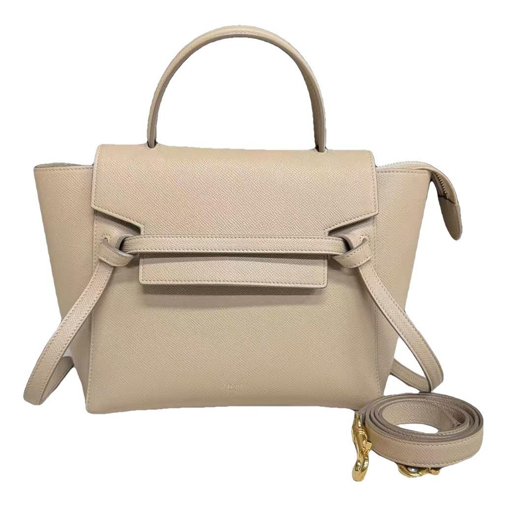 Belt leather crossbody bag