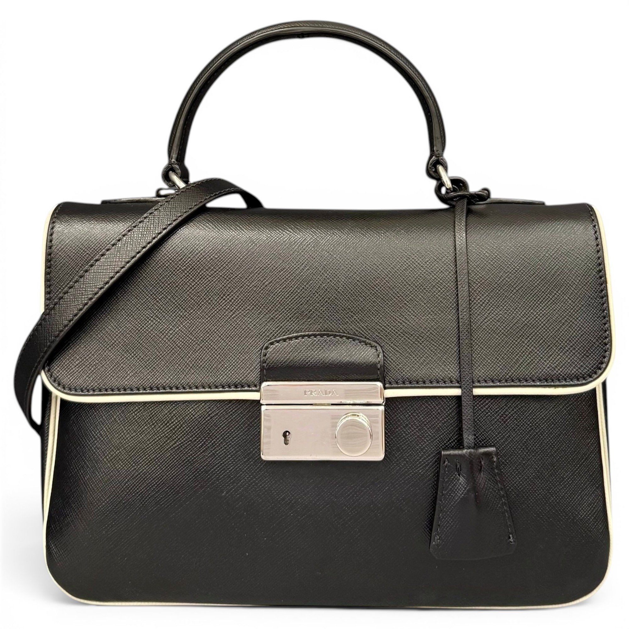 Prada Pony-style calfskin handbag