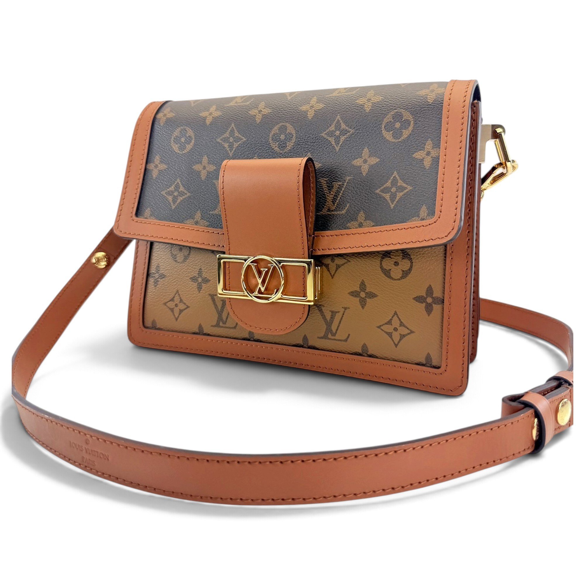 Dauphine leather handbag