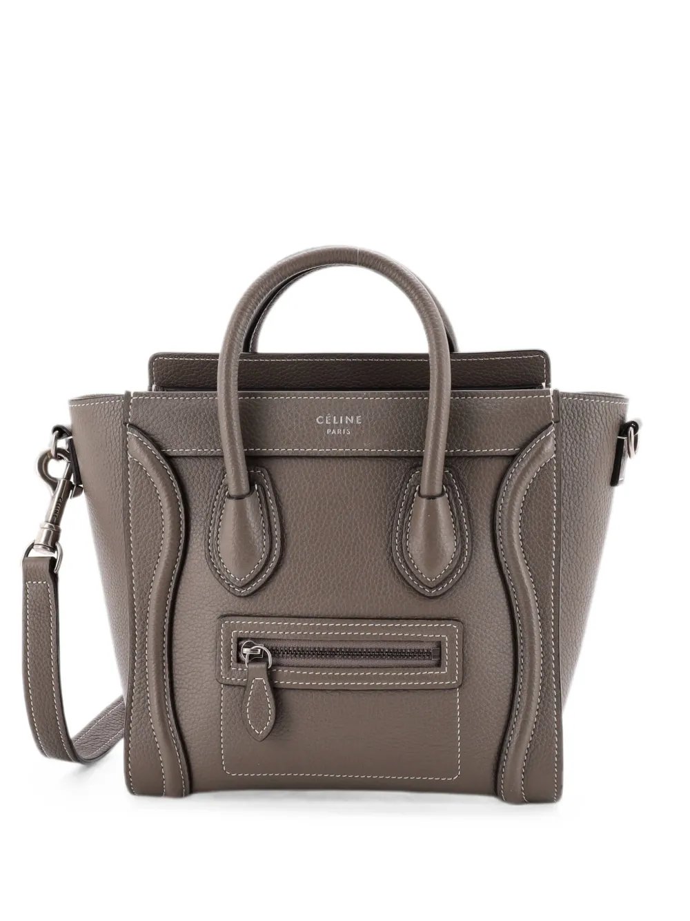 Luggage Bag Grainy Leather Nano crossbody bag