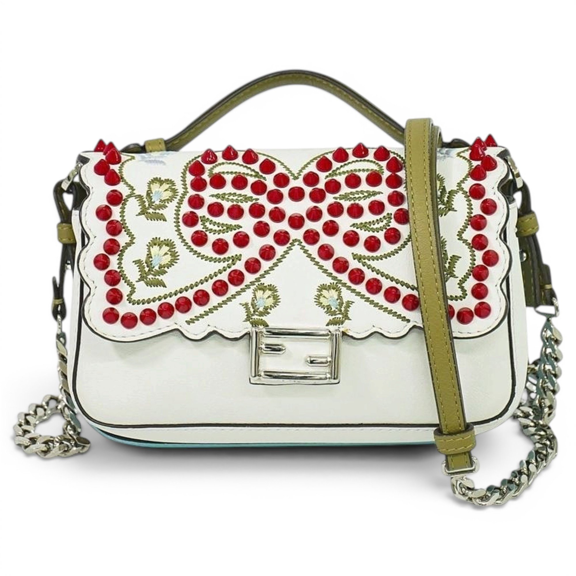 Baguette leather handbag