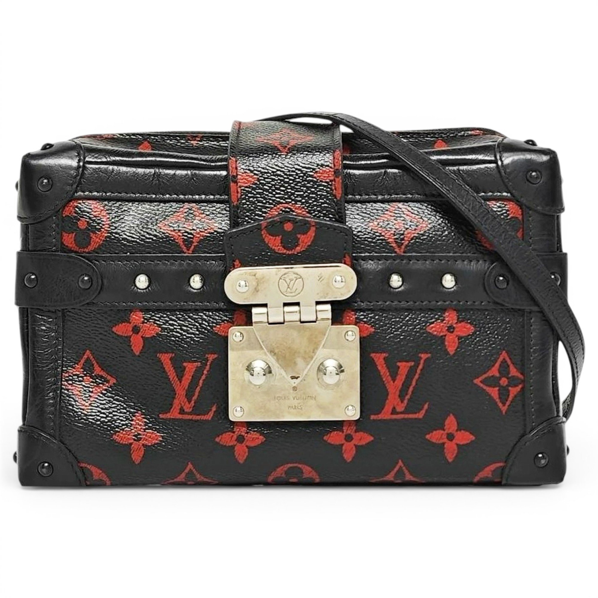 Petite Malle leather crossbody bag