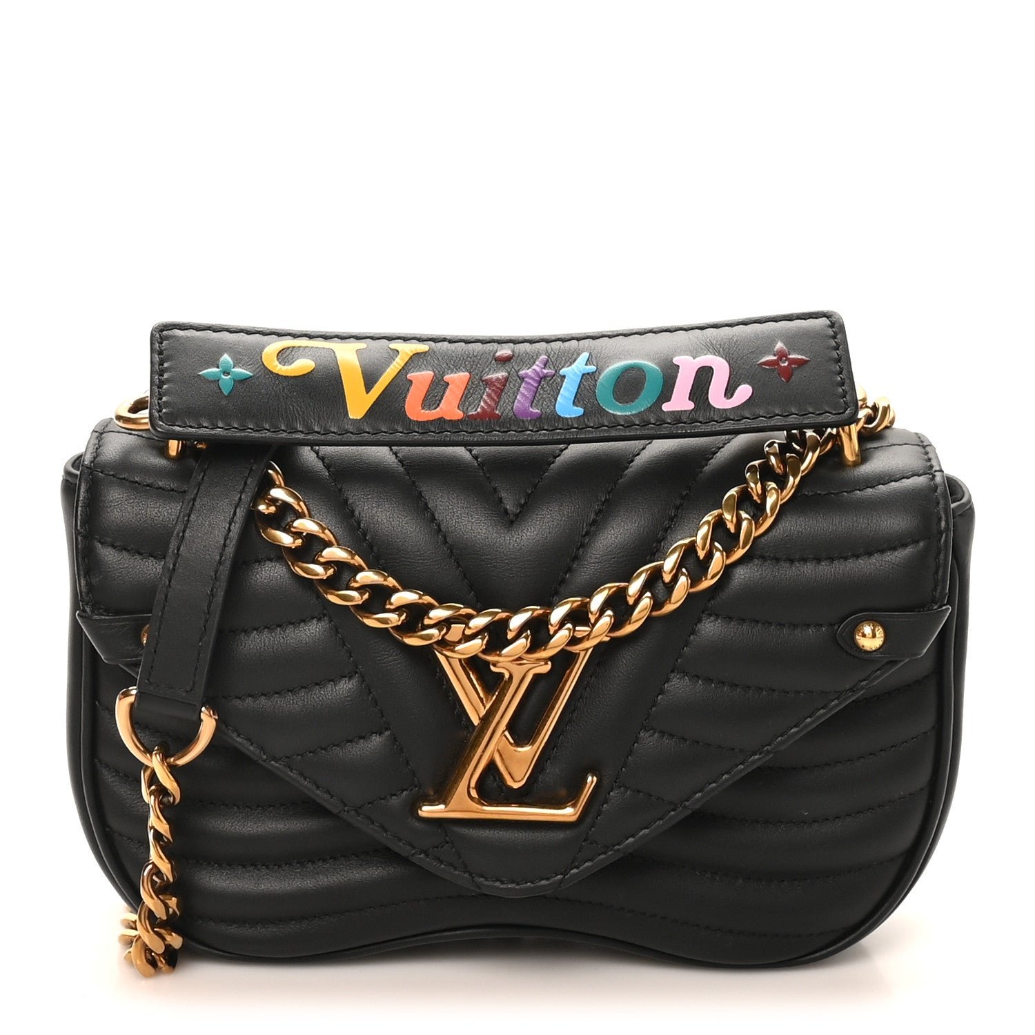 Louis Vuitton Calfskin New Wave Chain PM Black