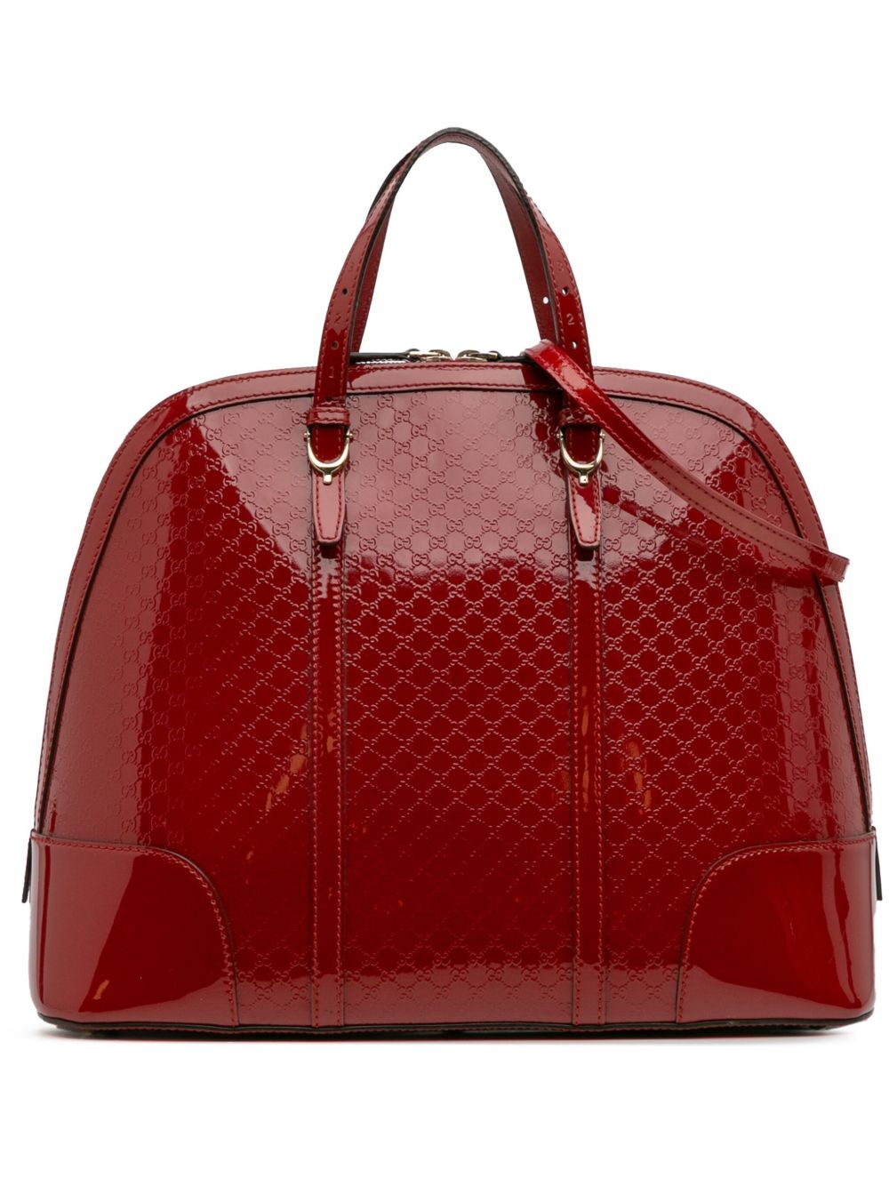 2016-2025 Large Microguccissima Patent Nice Dome Top Handle Bag satchel