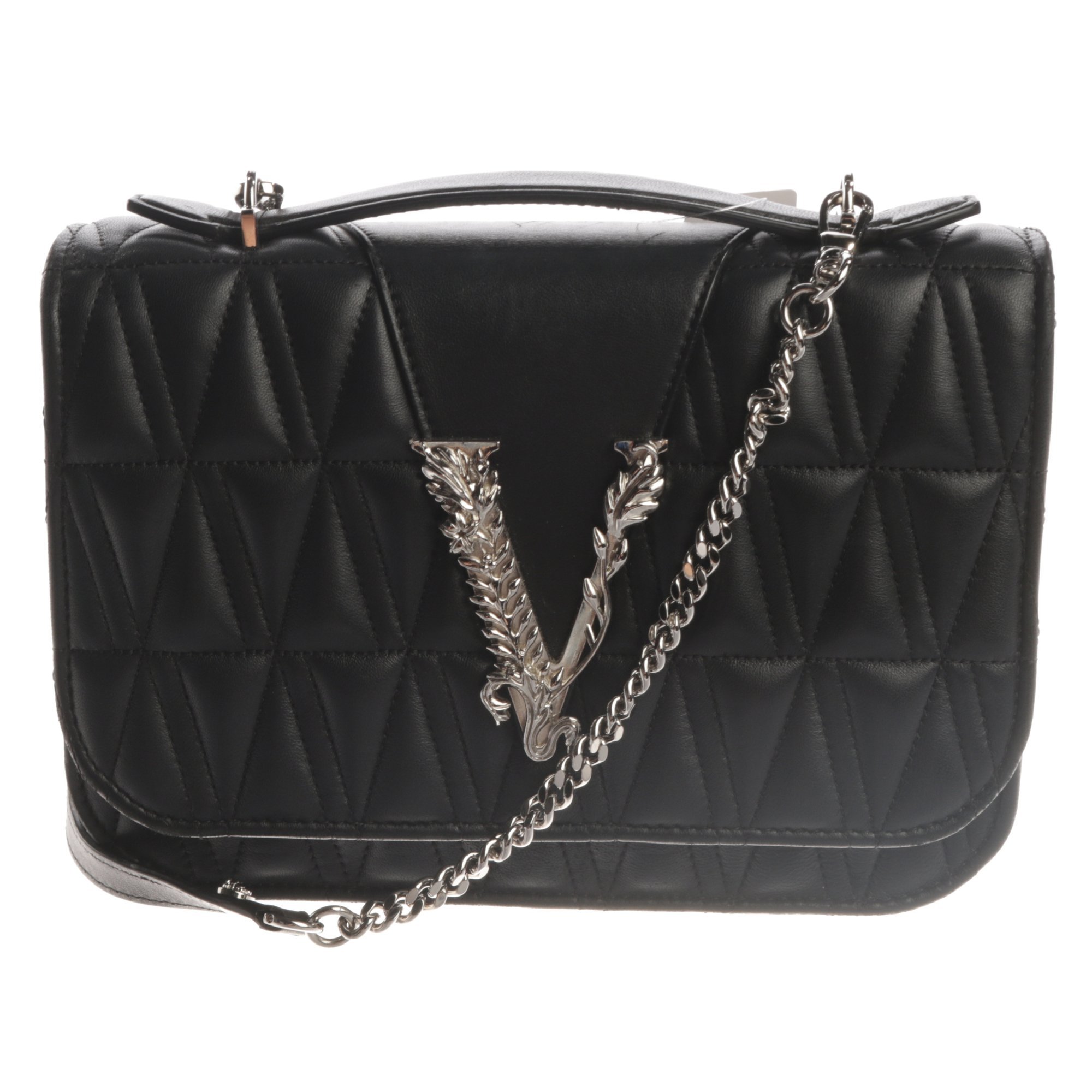 Versace Virtus leather bag