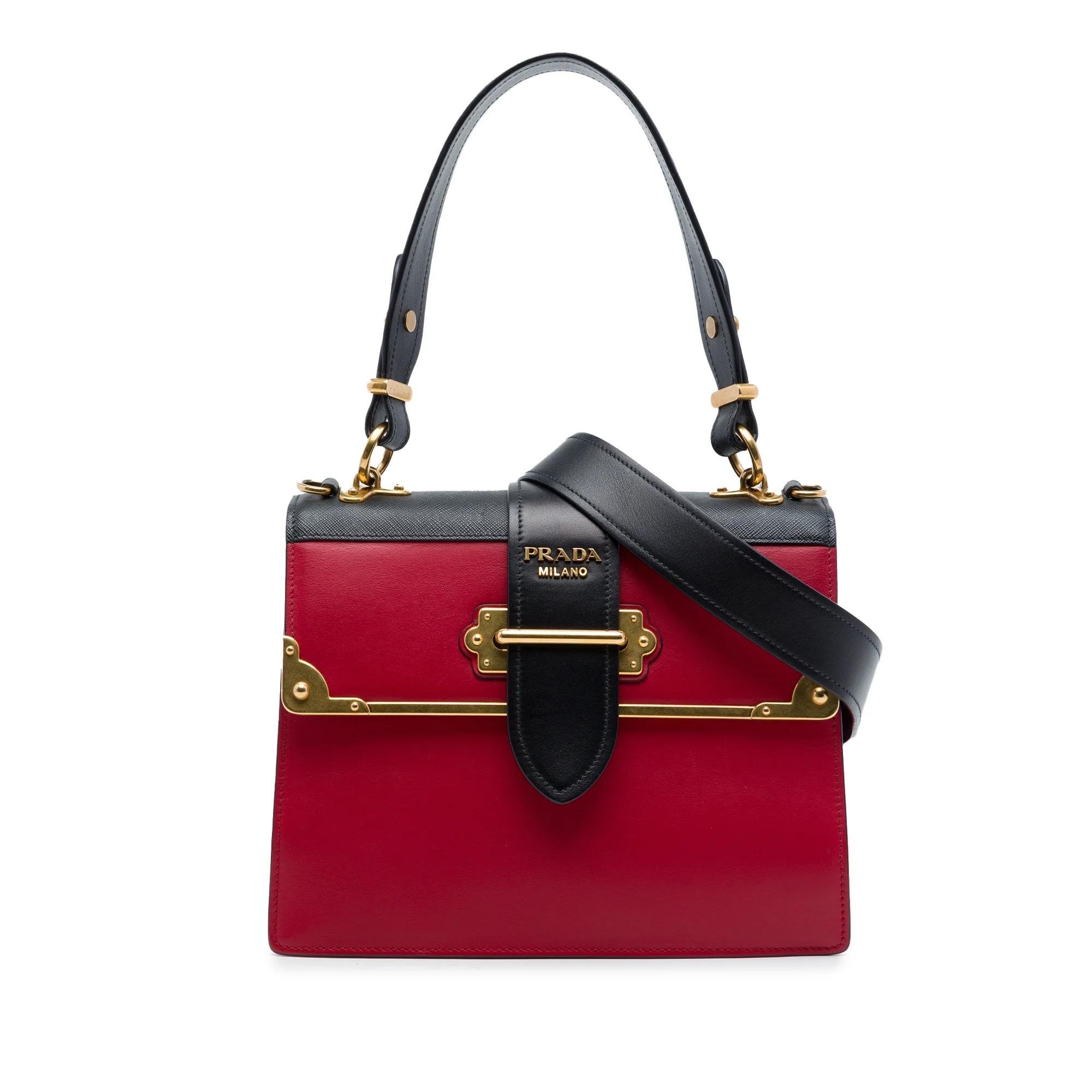Prada Cahier leather satchel